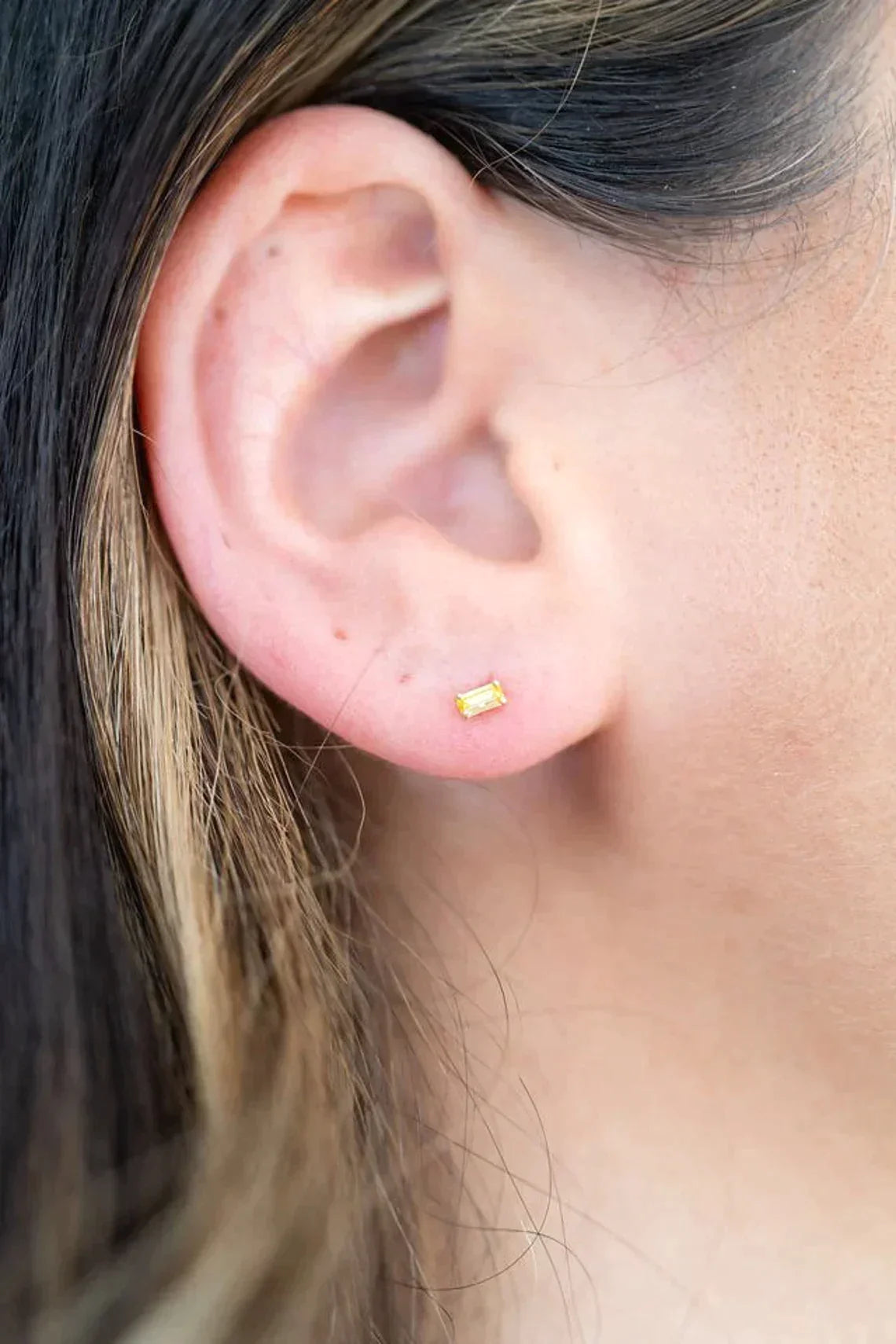Pia 14k Solid Rose Gold Black Onyx Earrings