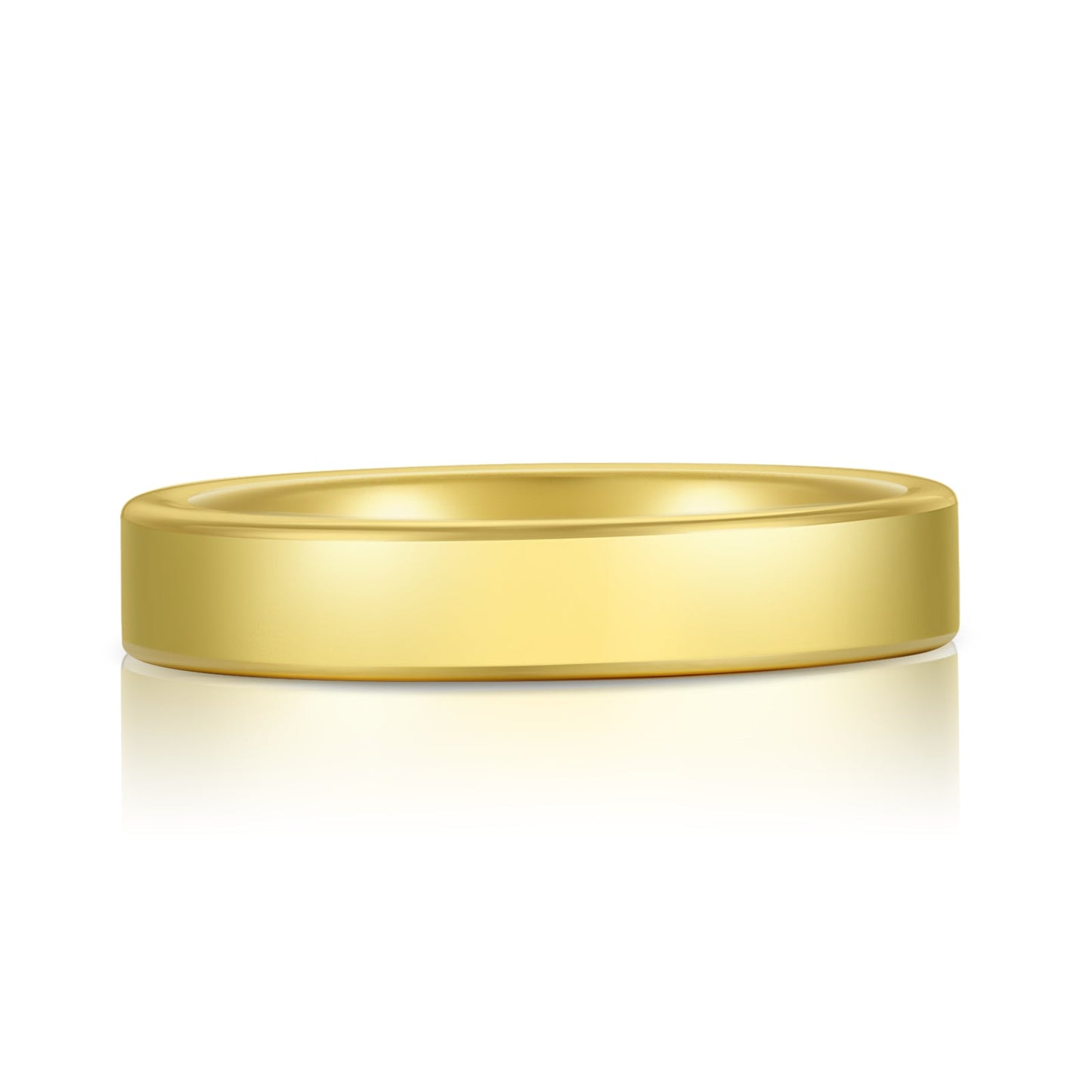 Tom 4mm Tungsten Men's Wedding Band Gold