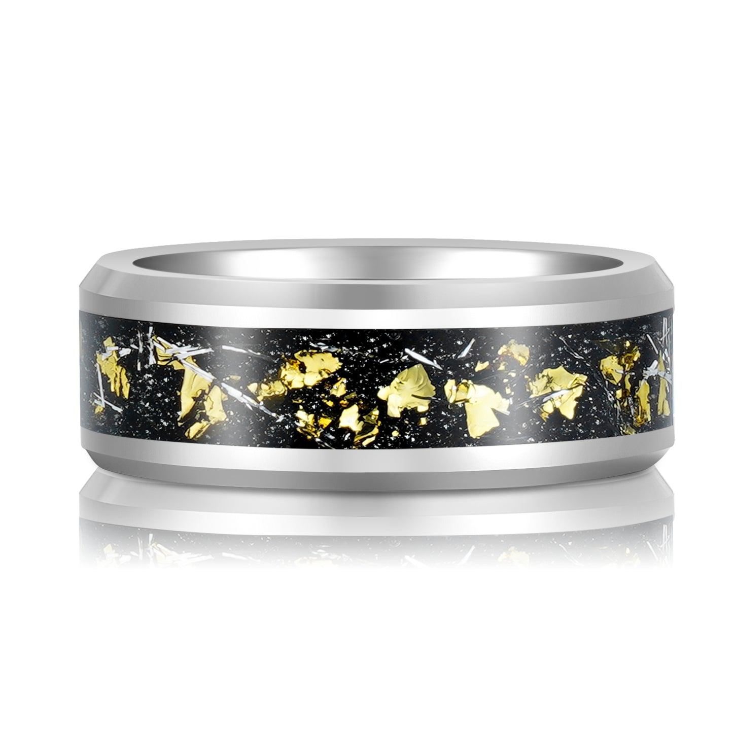 Joseph Men's Promise Ring Black and Silver