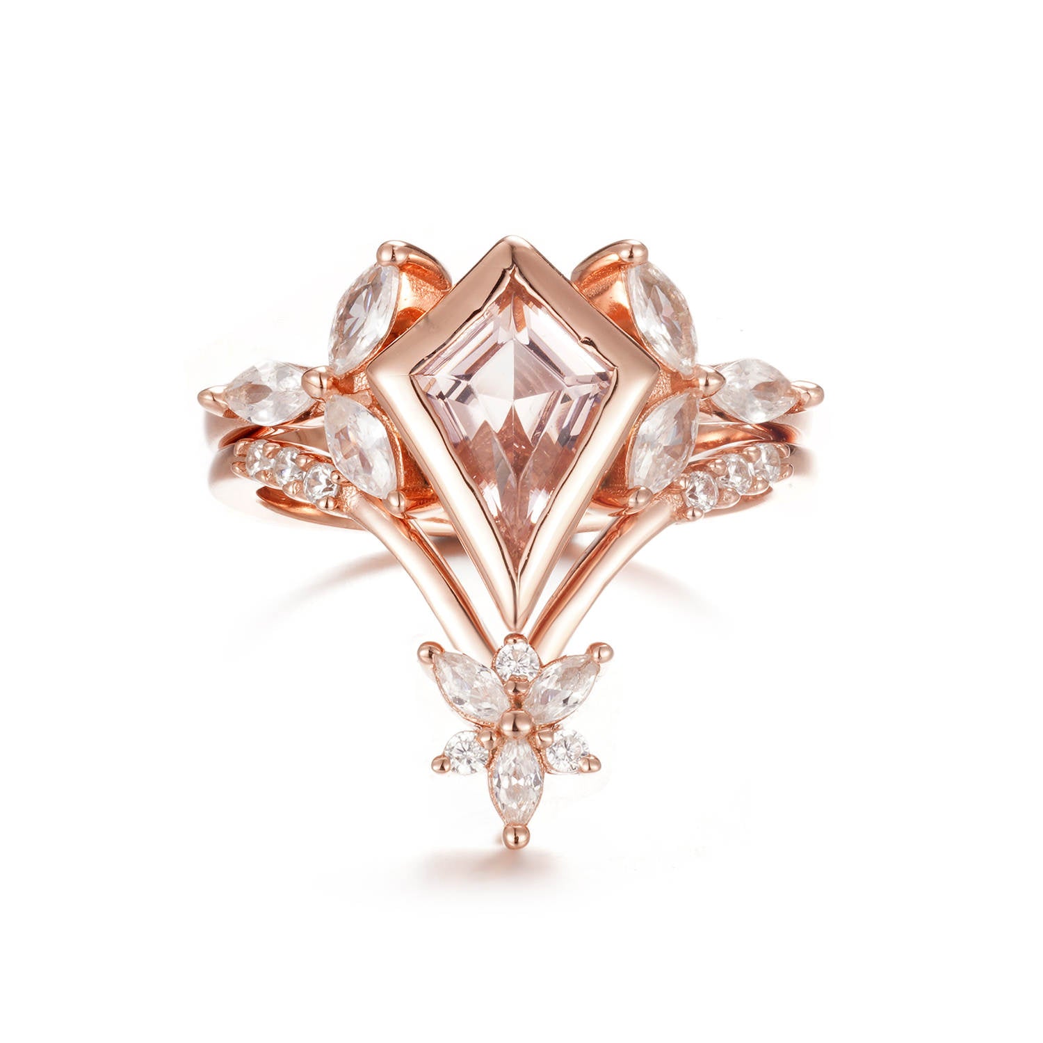 Nora Morganite Ring Set