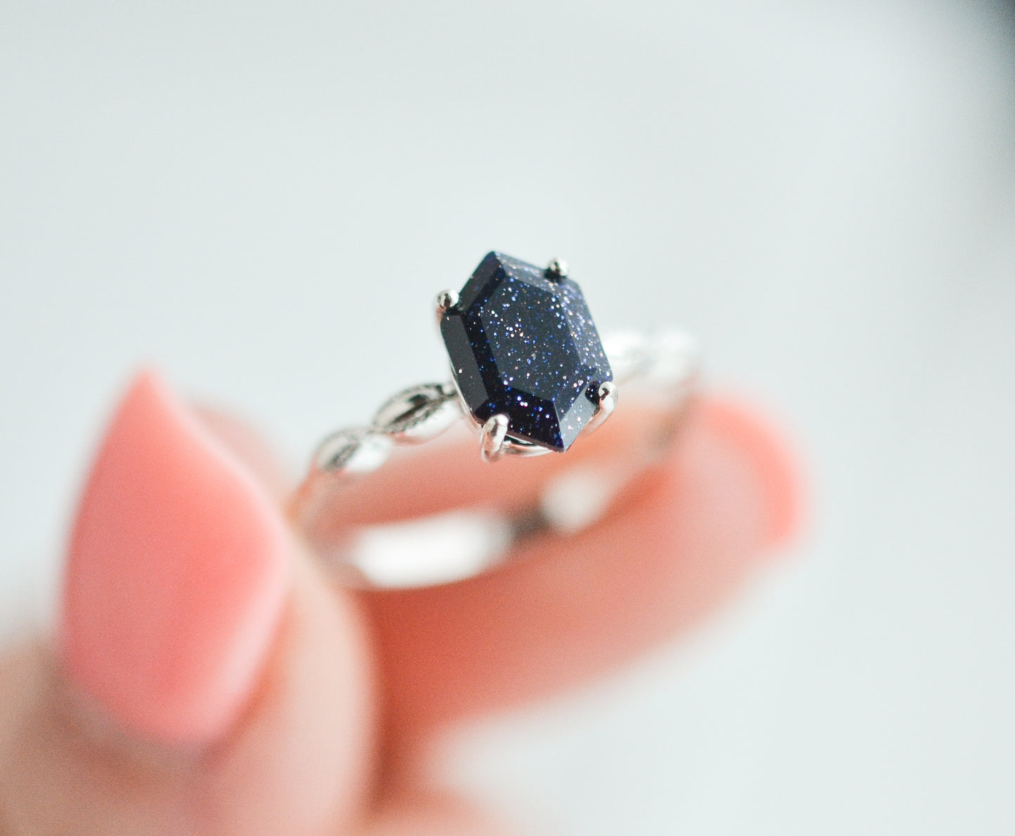 Iza Blue Sandstone Ring