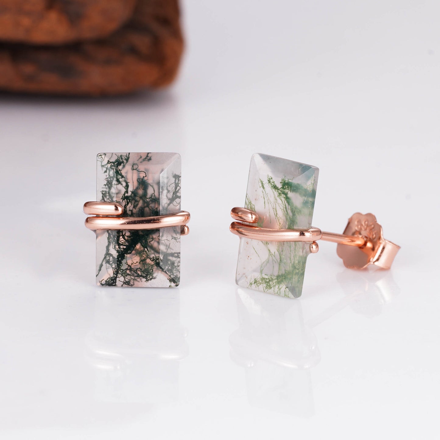 Gabi Moss Agate Earrings