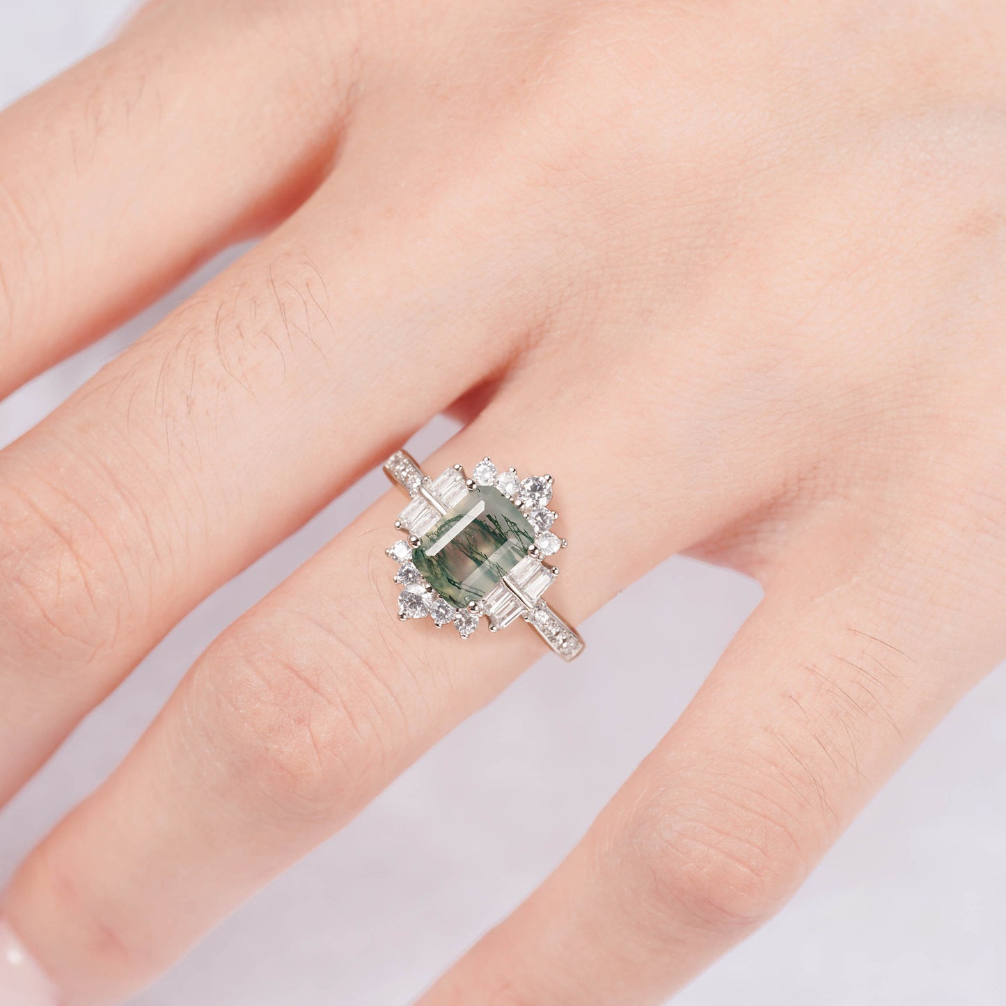 Sea Moss Agate Ring