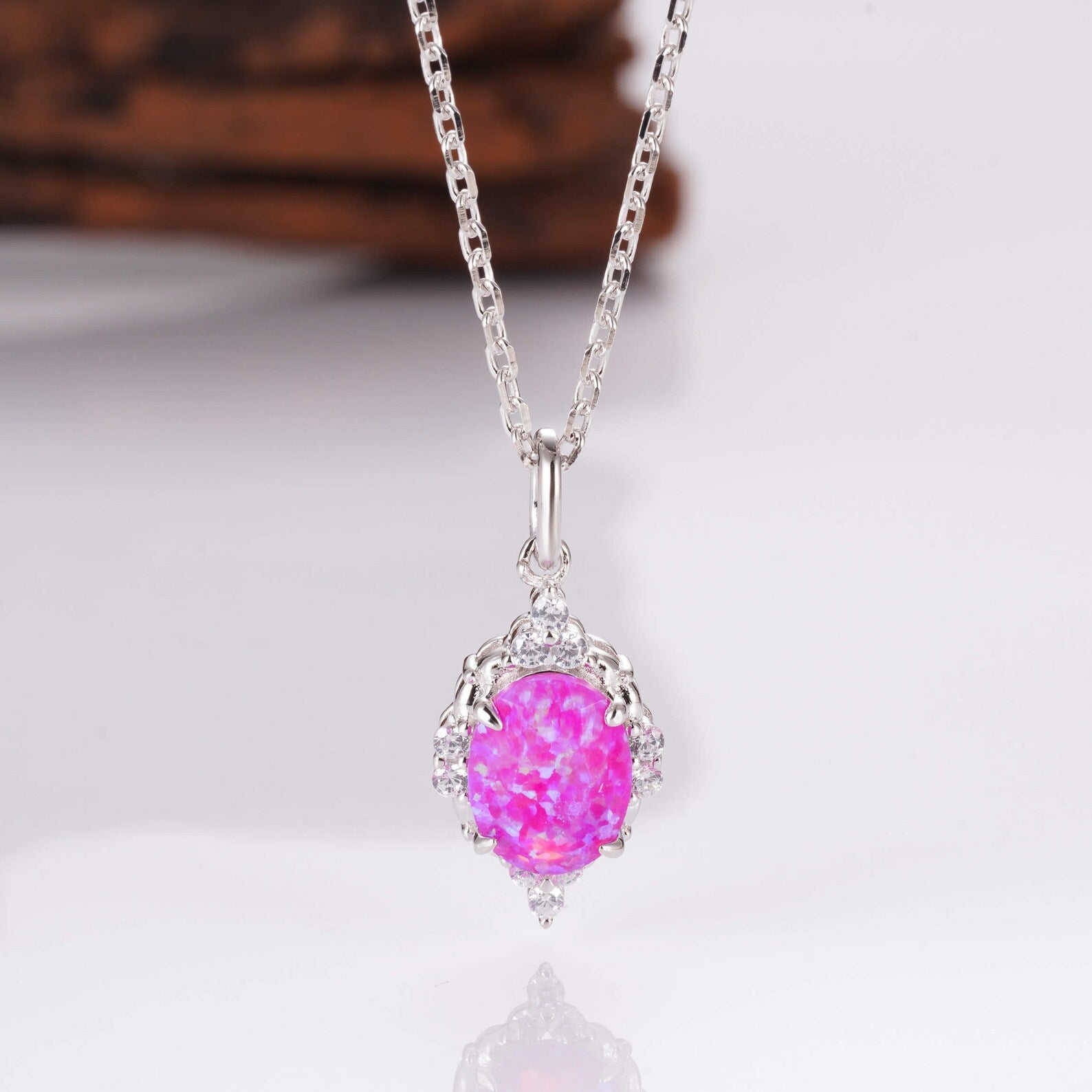 Brya Blue Opal Necklace