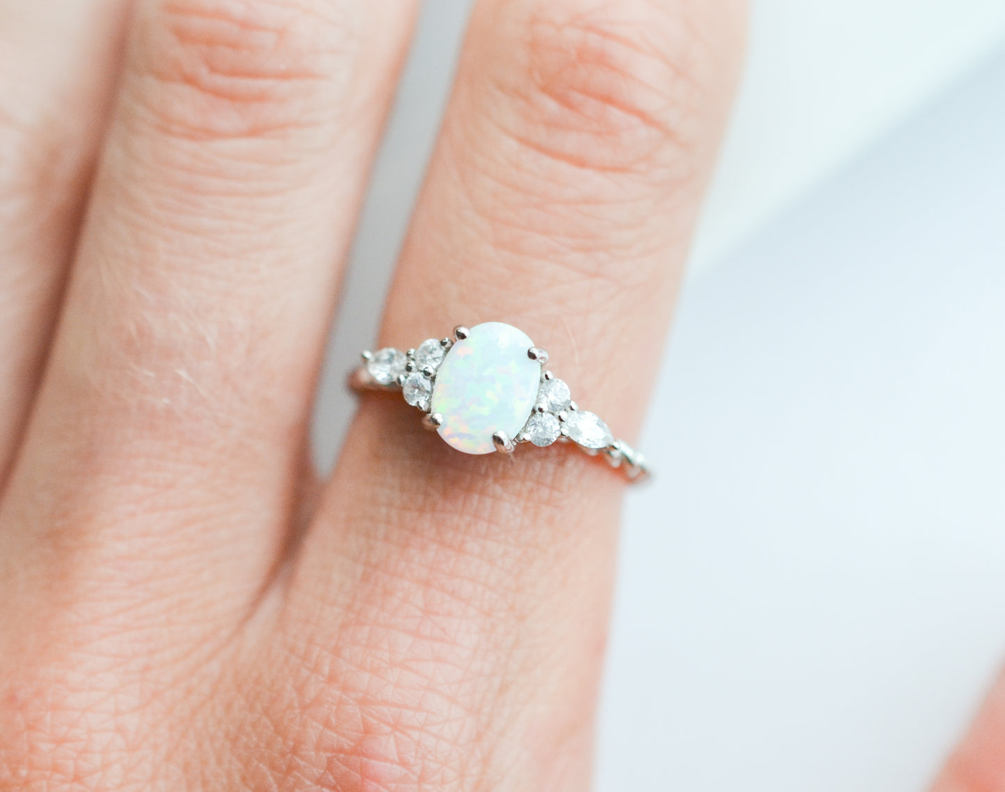 Fig Opal Ring Sterling Silver