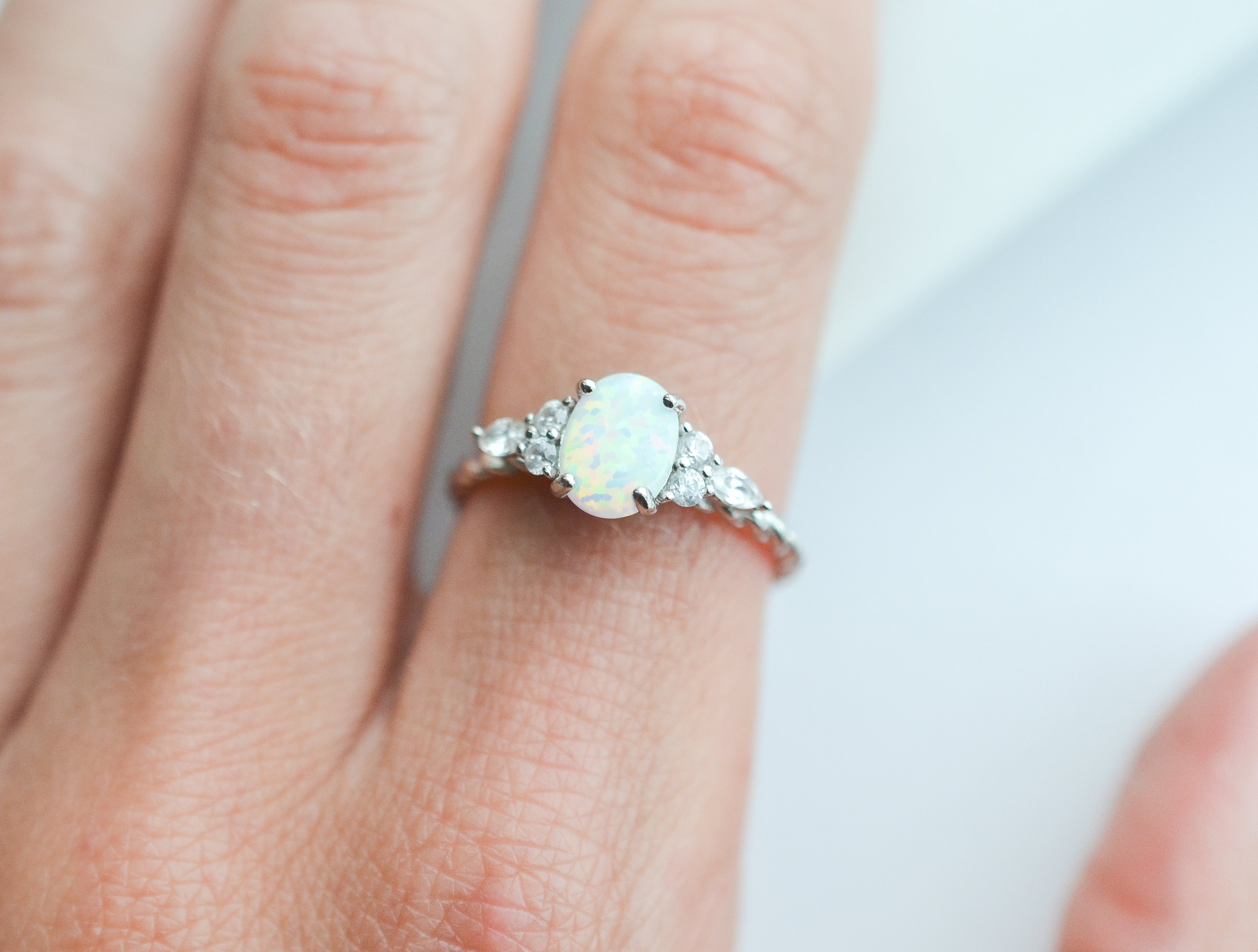 Fig Opal Ring Sterling Silver