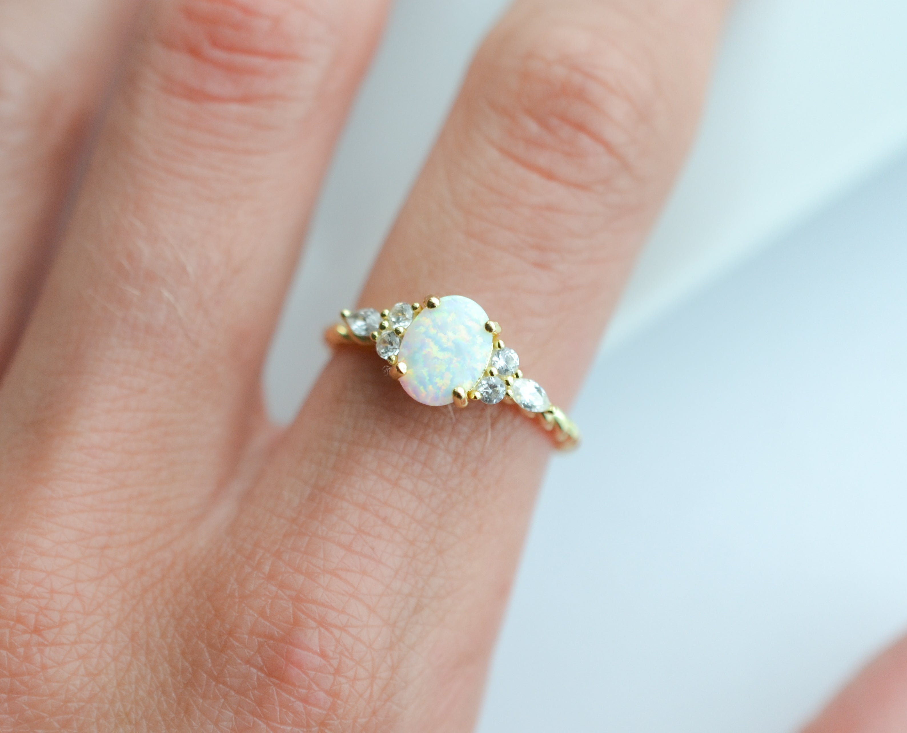 Fig Opal Ring Sterling Silver