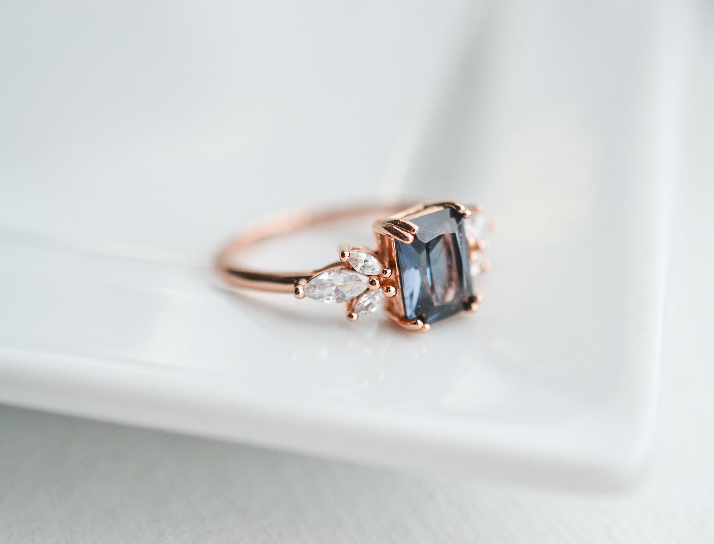 Ivy Gray Quartz Ring Sterling Silver