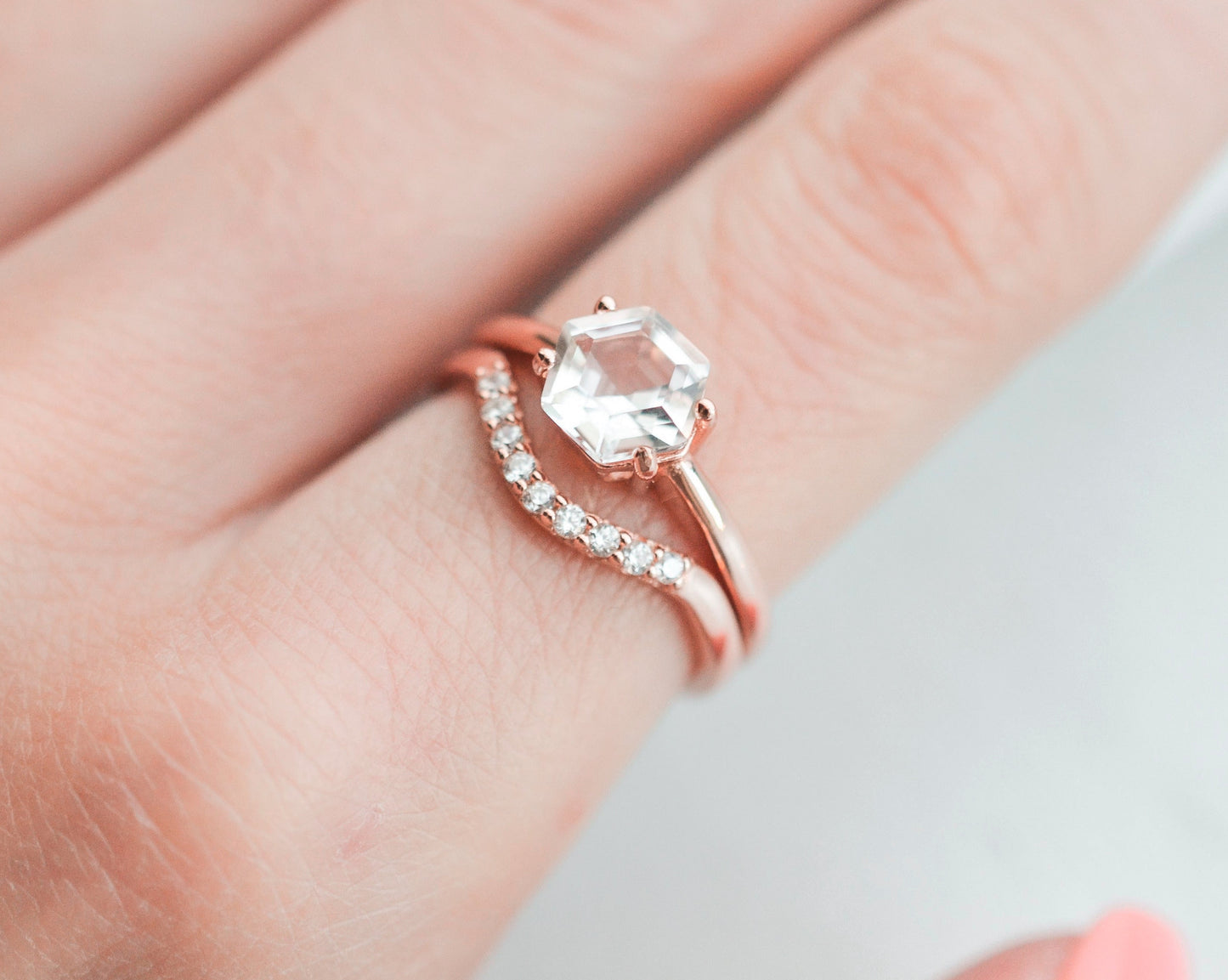 Lee Crystal Ring Set