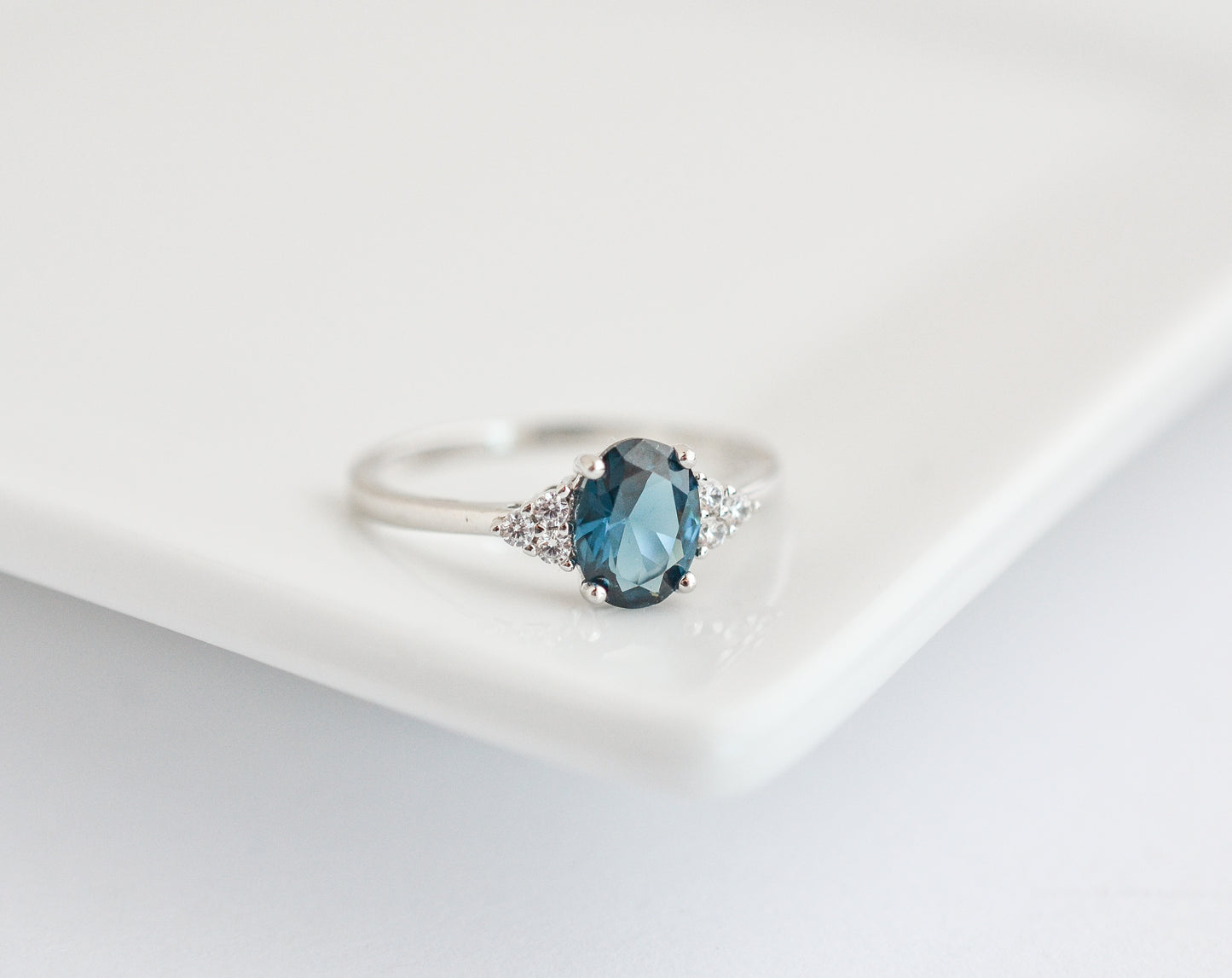 Tya London Blue Topaz Ring
