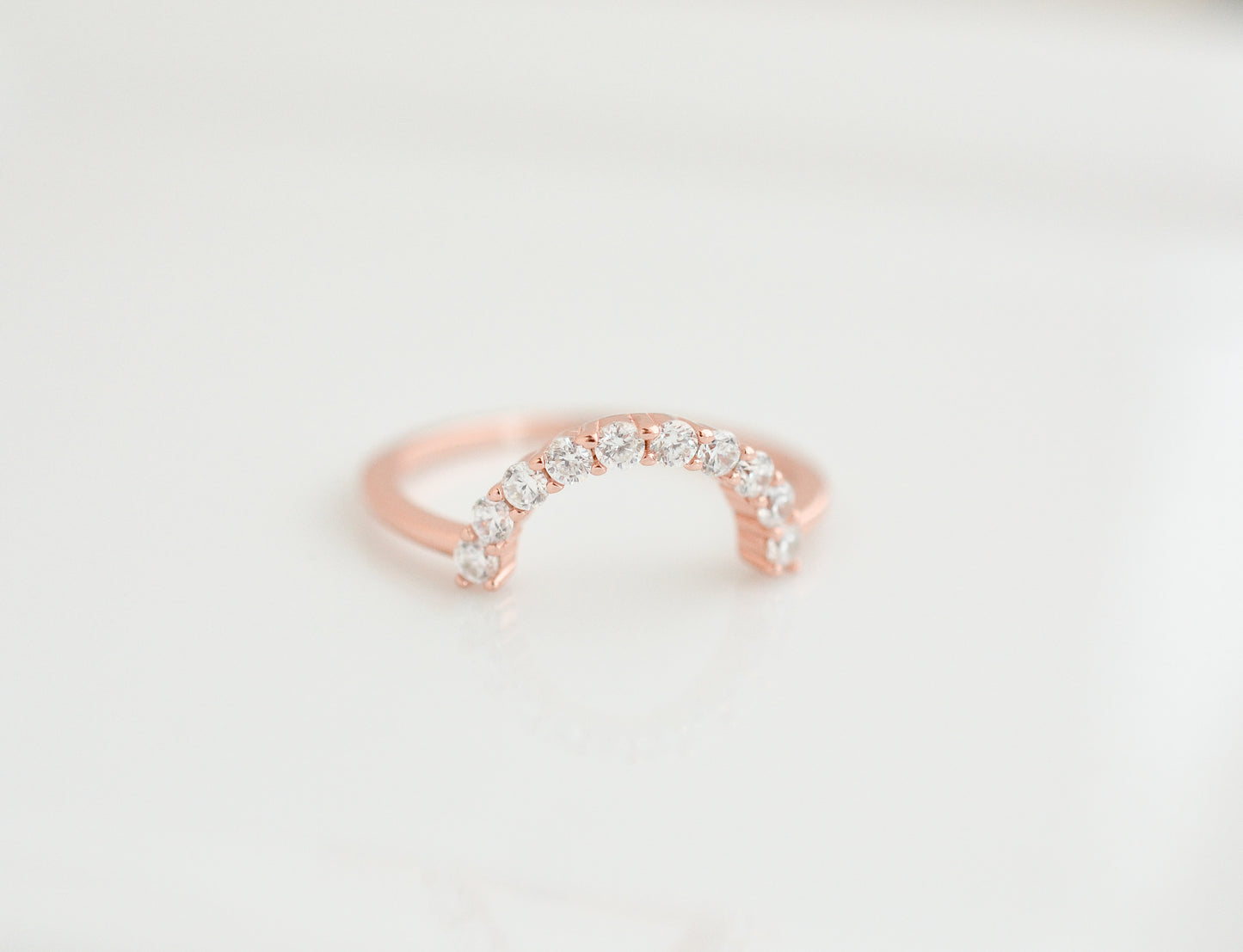 Doe Curved Gemstone Stacking Band
