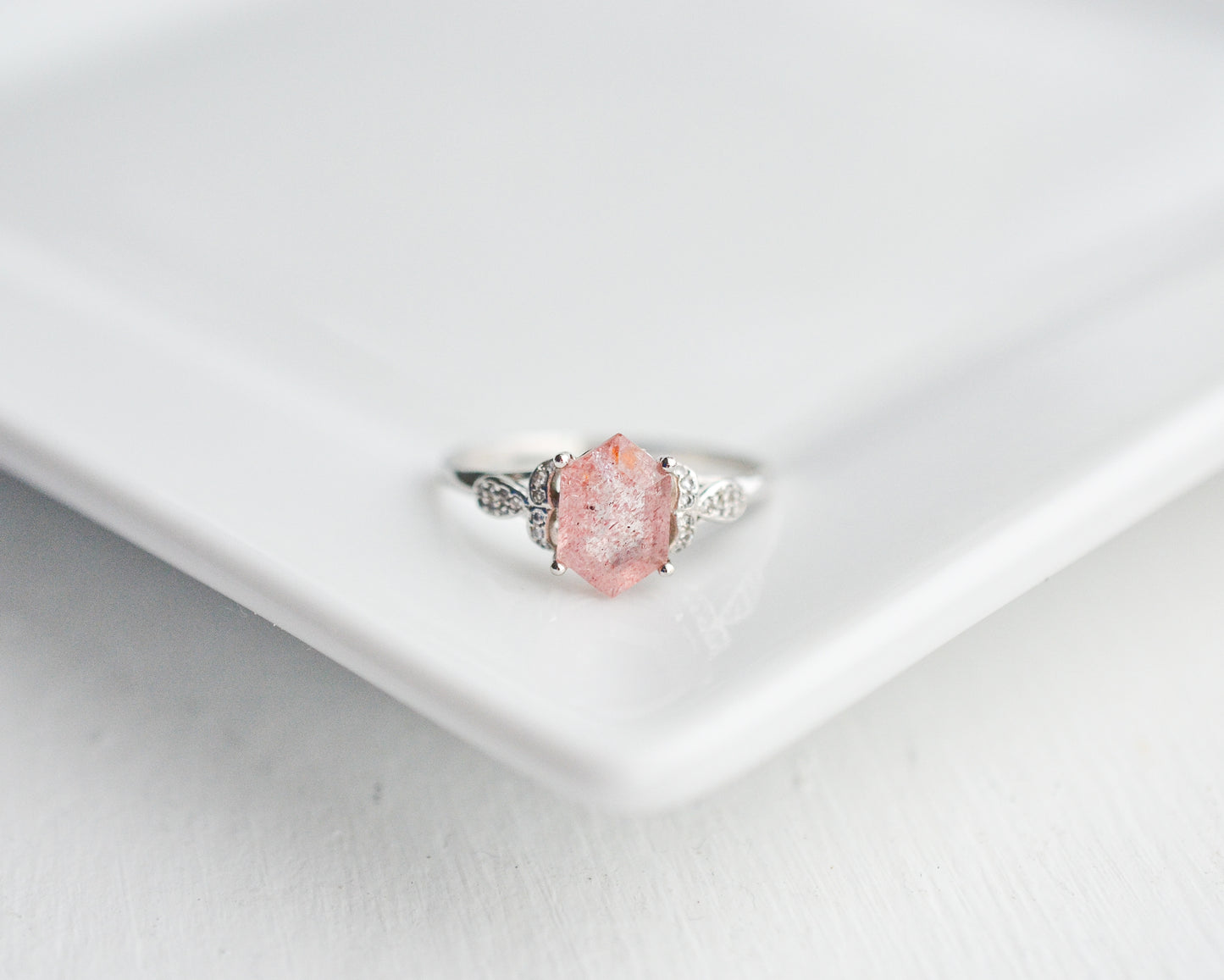 Kim Strawberry Quartz Ring