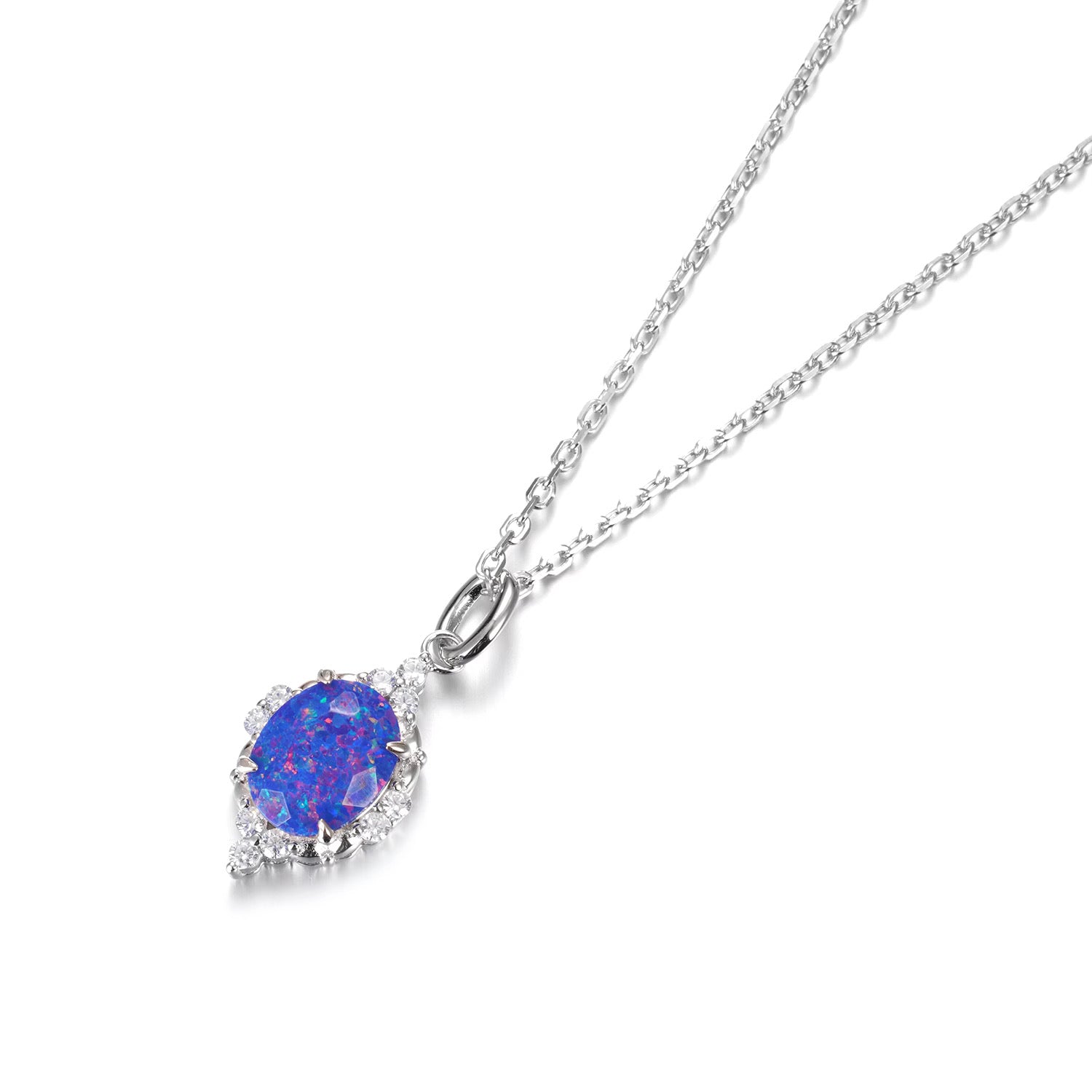 Brya Blue Opal Necklace
