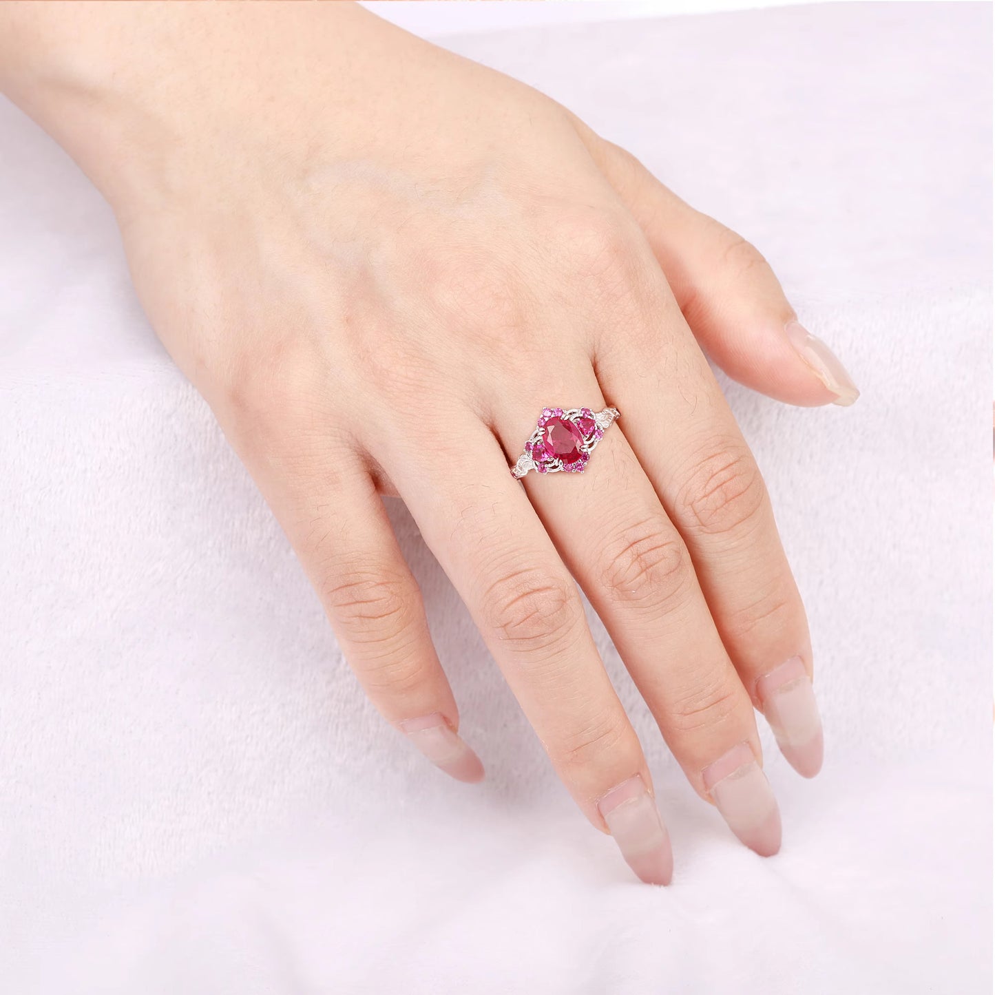 Lilly Pink Sapphire Ring