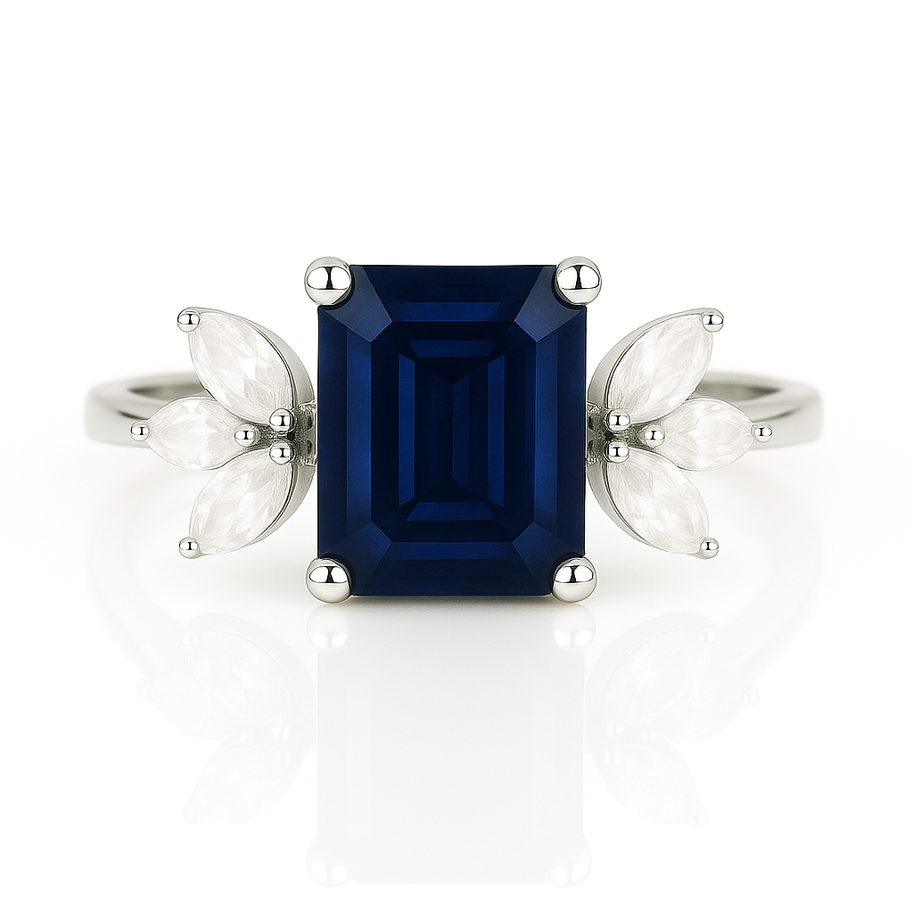 Ivy Morganite Ring Sterling Silver