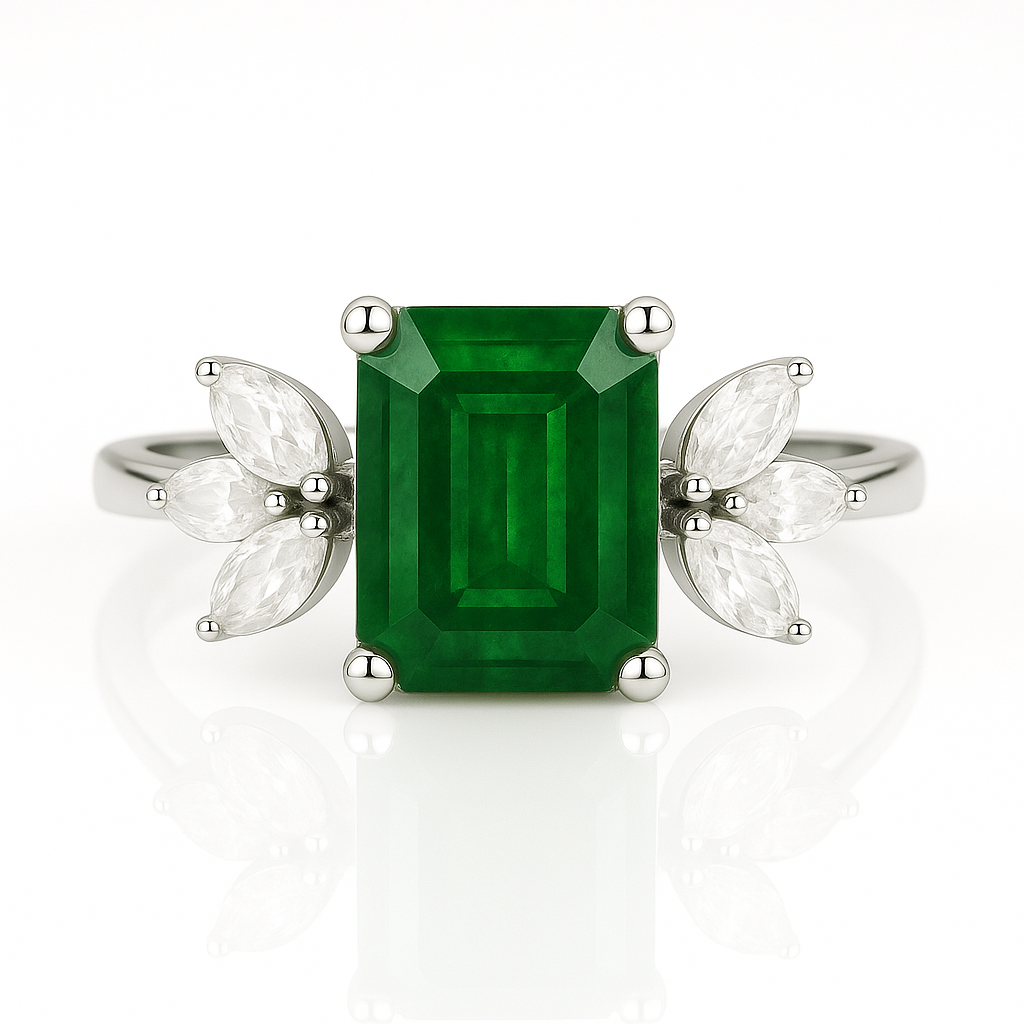 Ivy Morganite Ring Sterling Silver