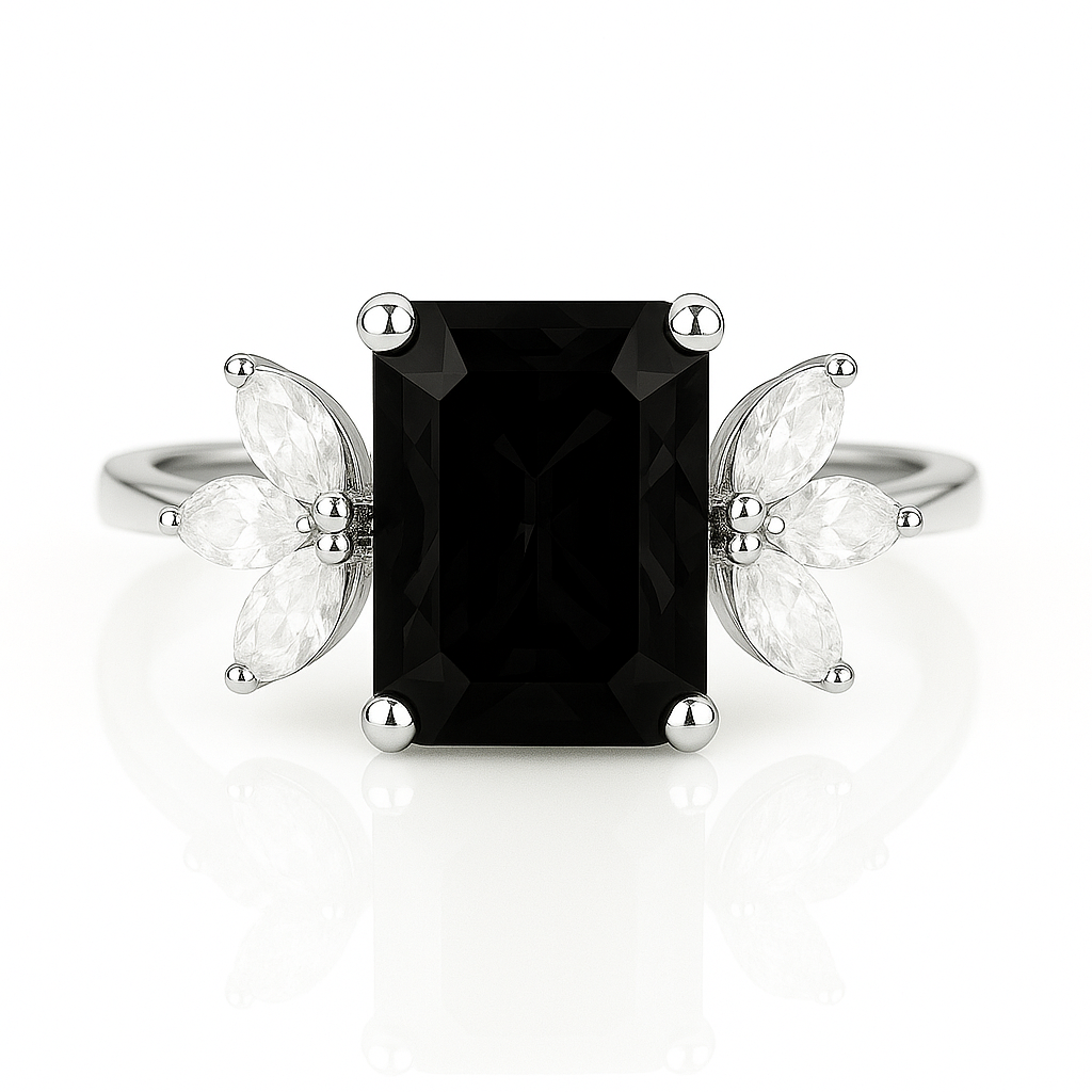 Ivy Morganite Ring Sterling Silver