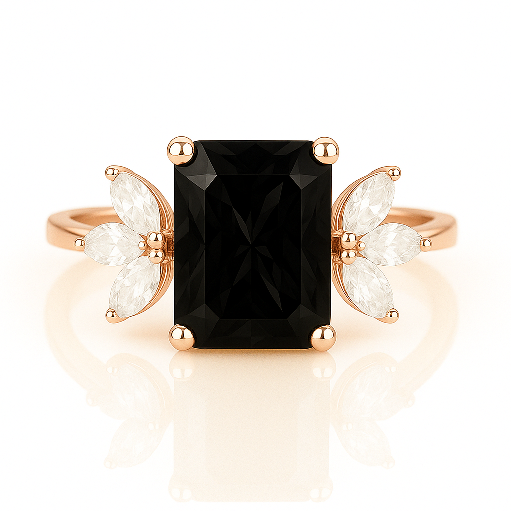 Ivy Morganite Ring Rose Gold