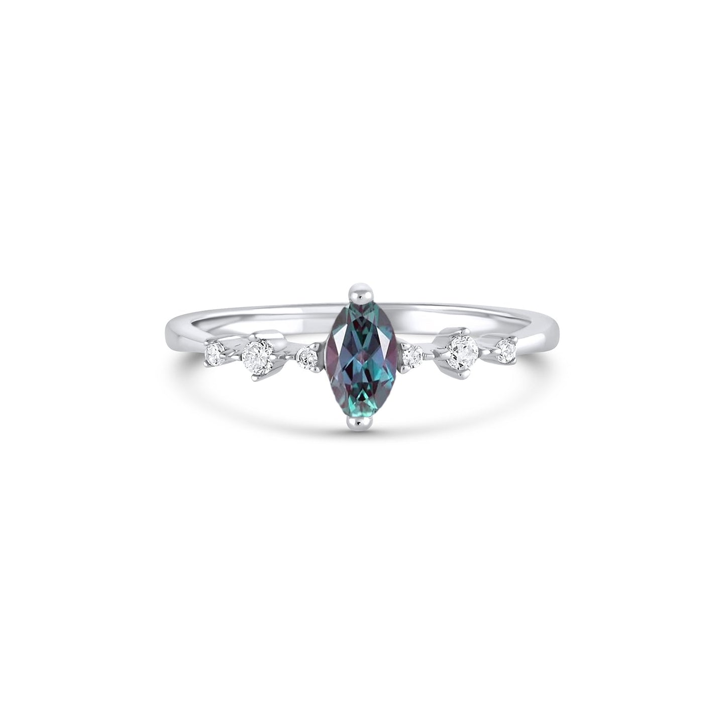 Ava Alexandrite Ring Sterling Silver