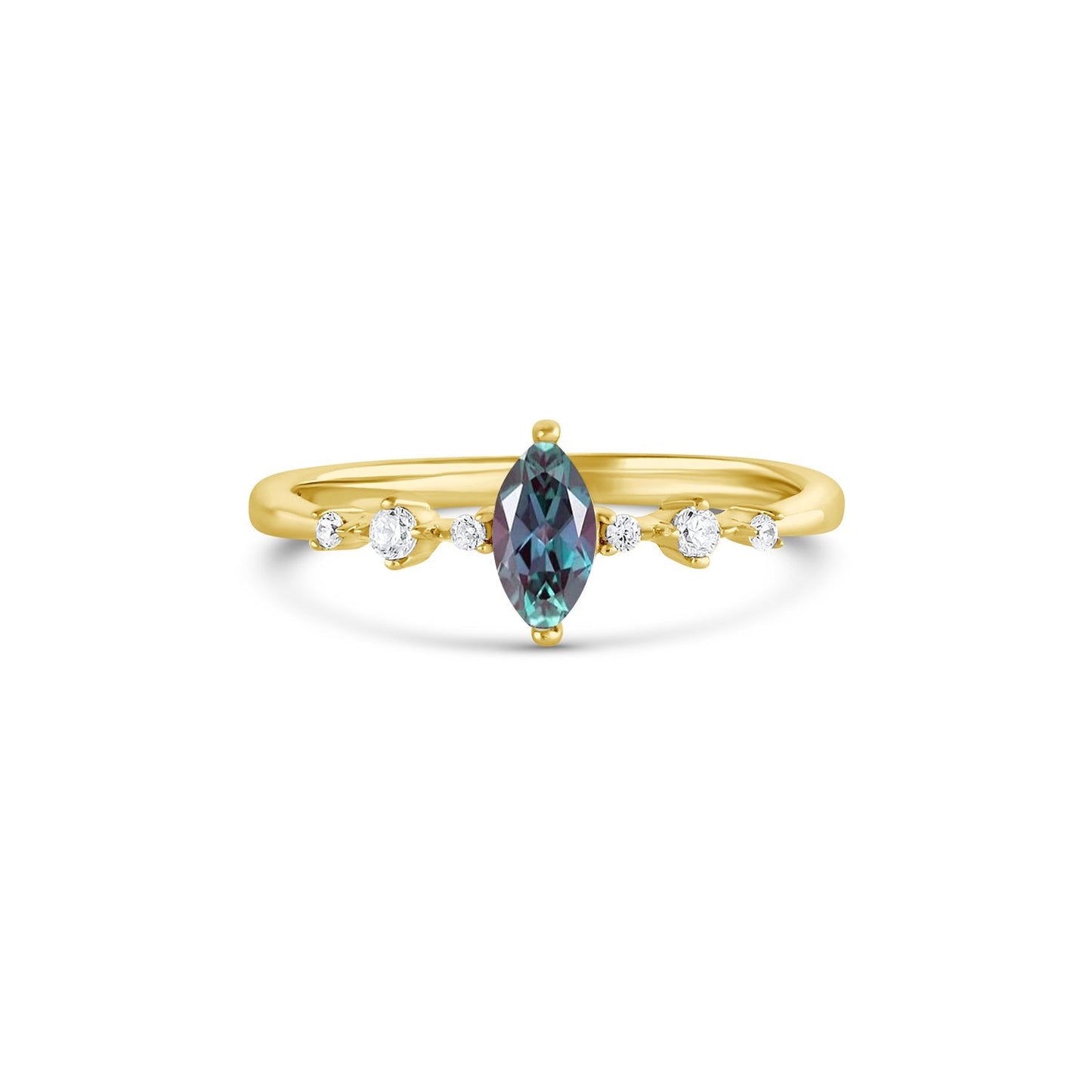 Ava Alexandrite Ring Sterling Silver
