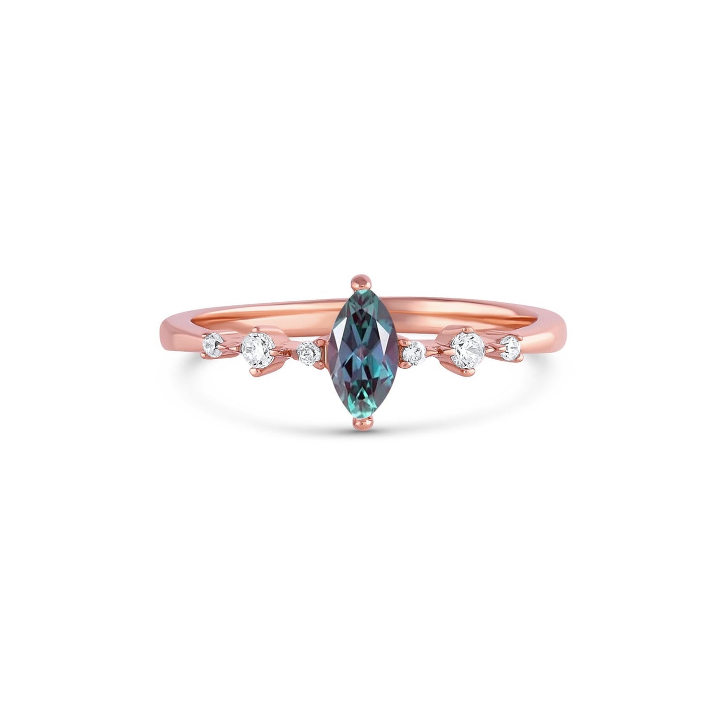 Ava Alexandrite Ring Sterling Silver