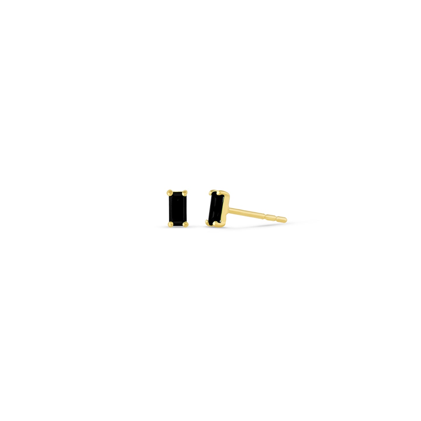 Pia 14k Solid Gold Black Onyx Earrings