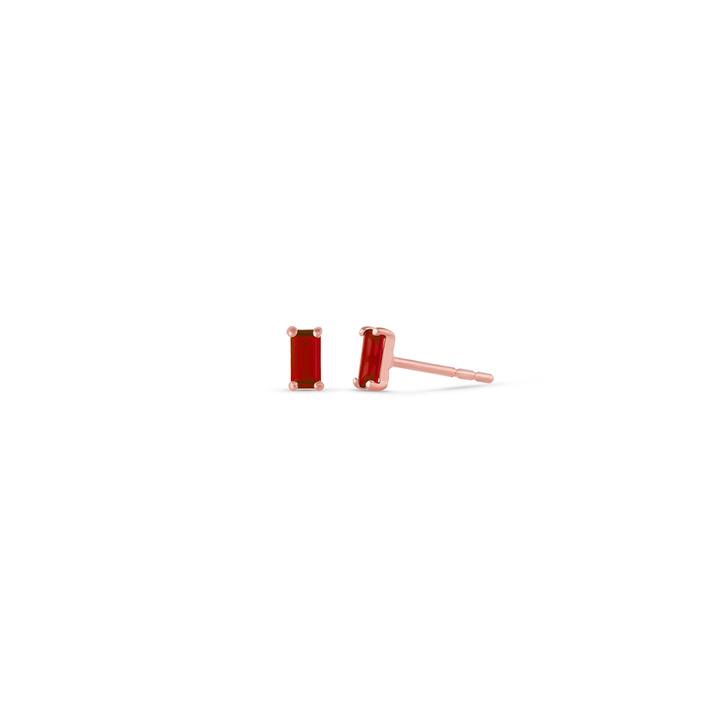 Pia 14k Solid Gold Ruby Earrings