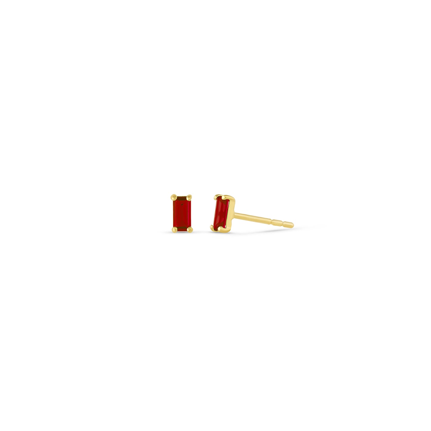 Pia 14k Solid Gold Ruby Earrings