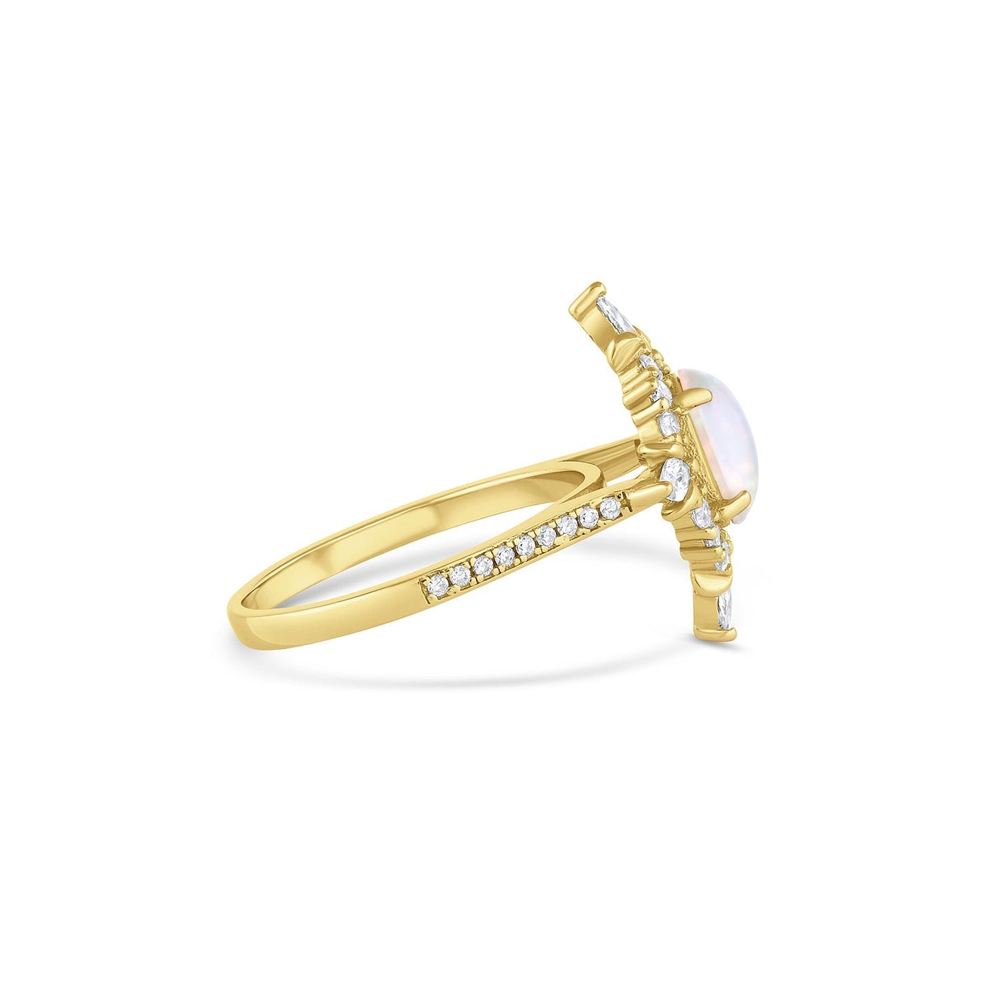 Mia Opal Ring Sterling Silver