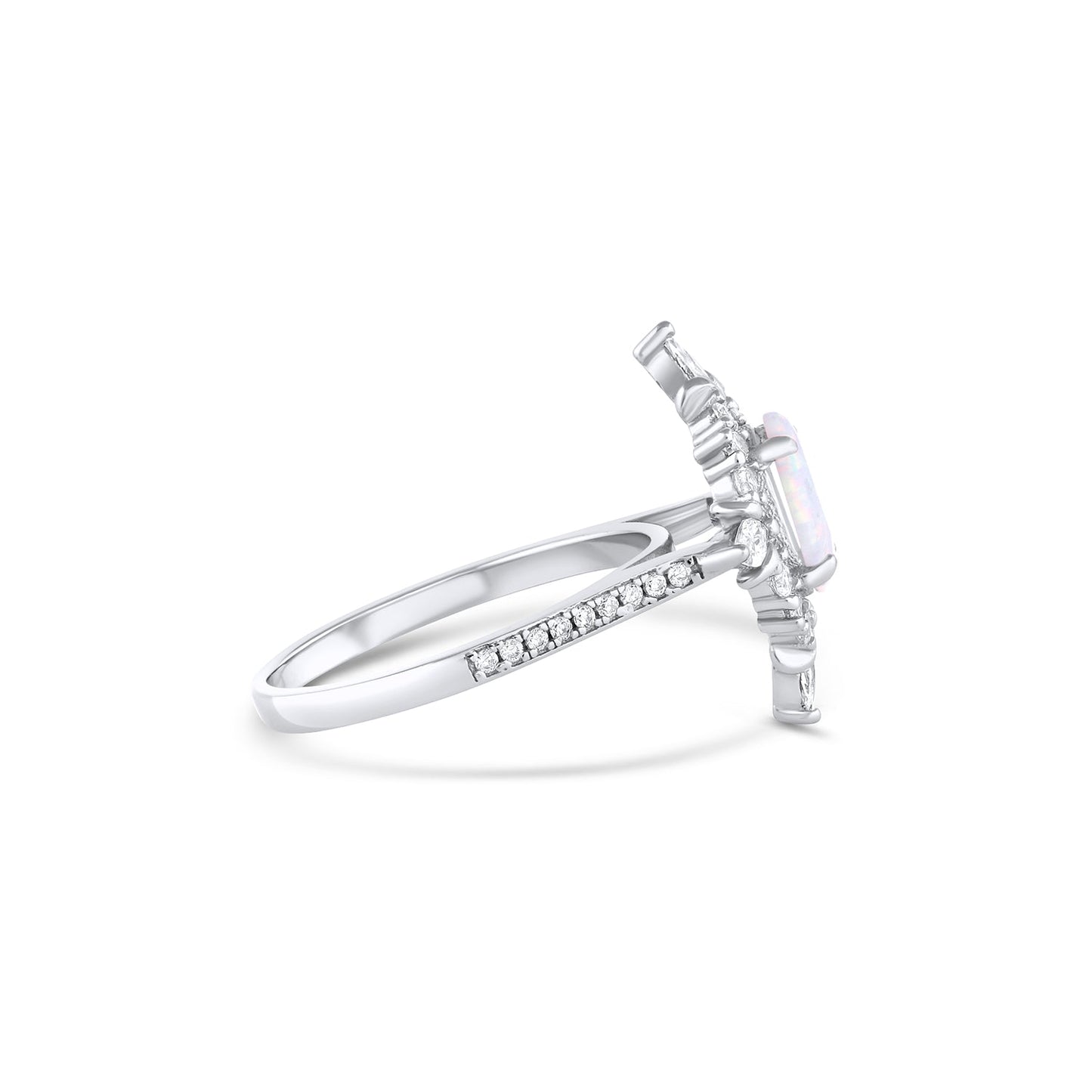 Mia Opal Ring Sterling Silver
