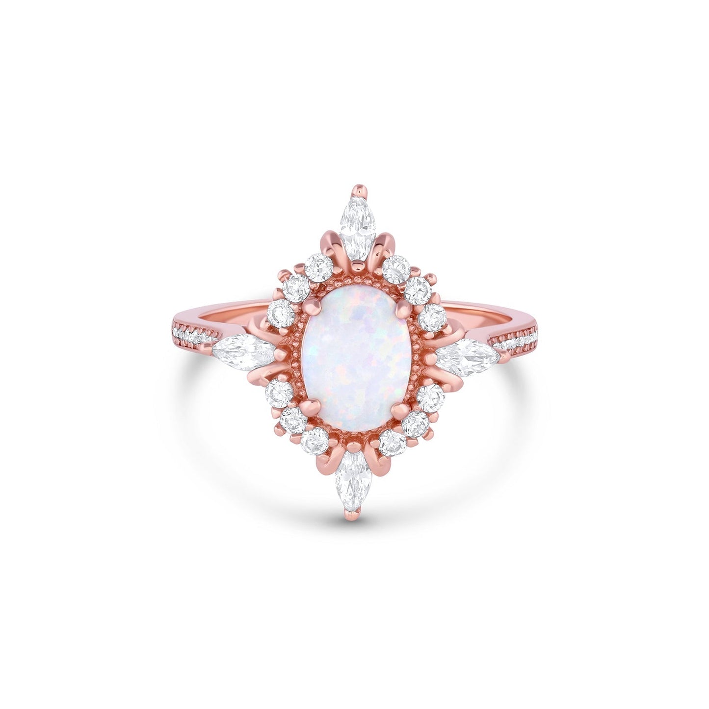 Mia Opal Ring Sterling Silver