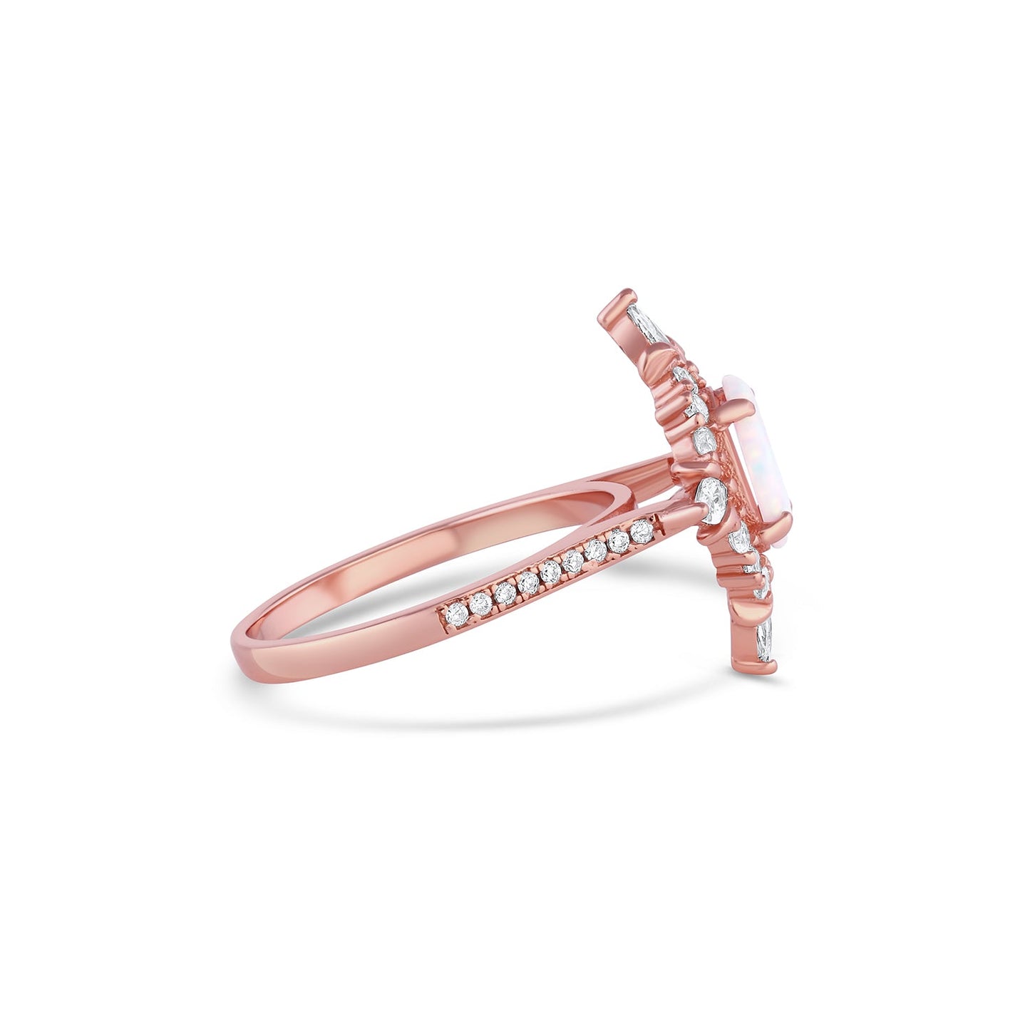 Mia Opal Ring Rose Gold