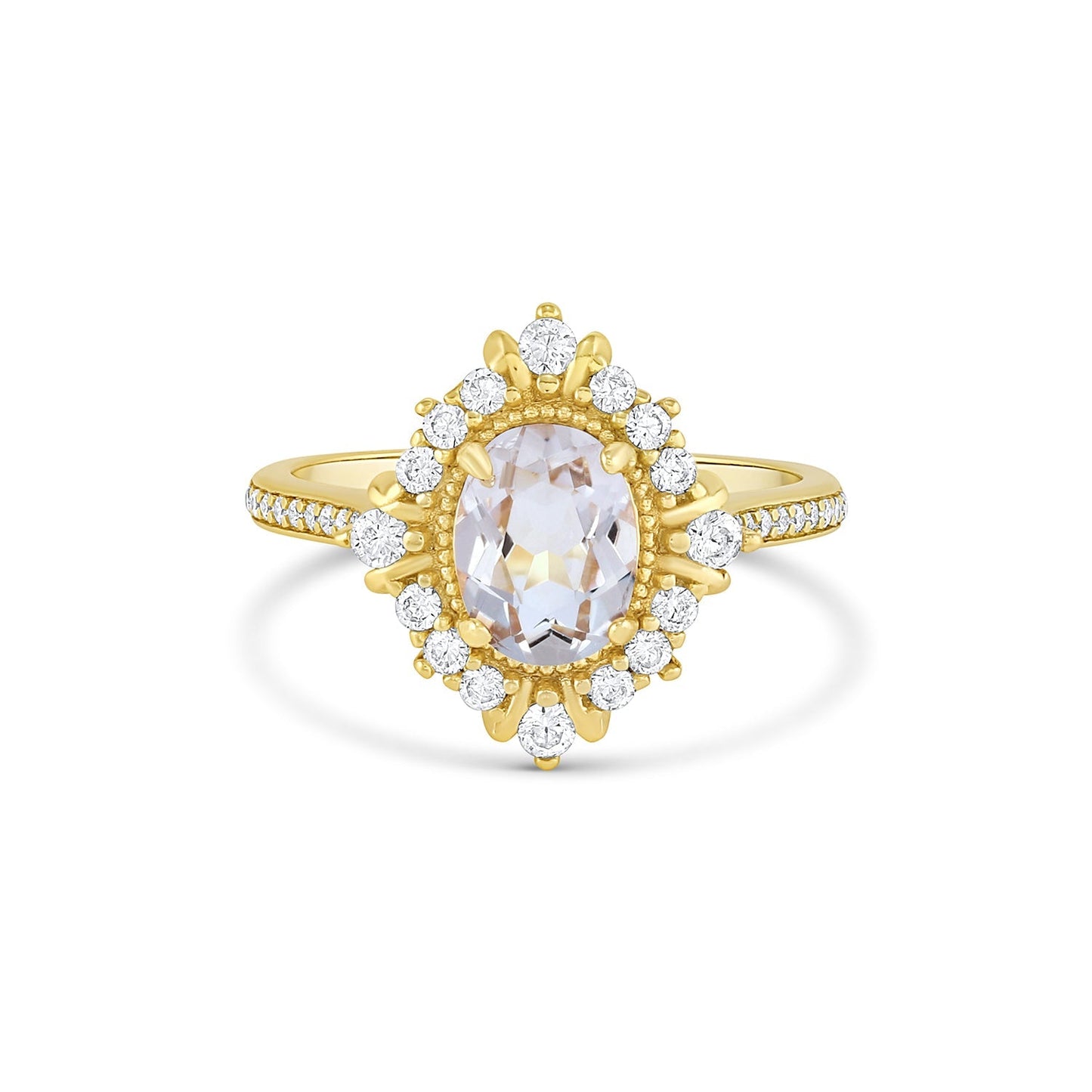 Mei Crystal Ring Sterling Silver