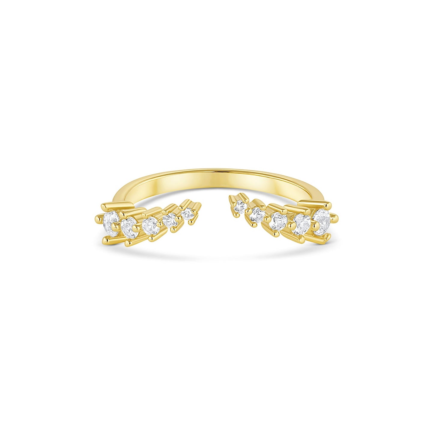 Fie Open Gemstone Stacking Band Rose Gold
