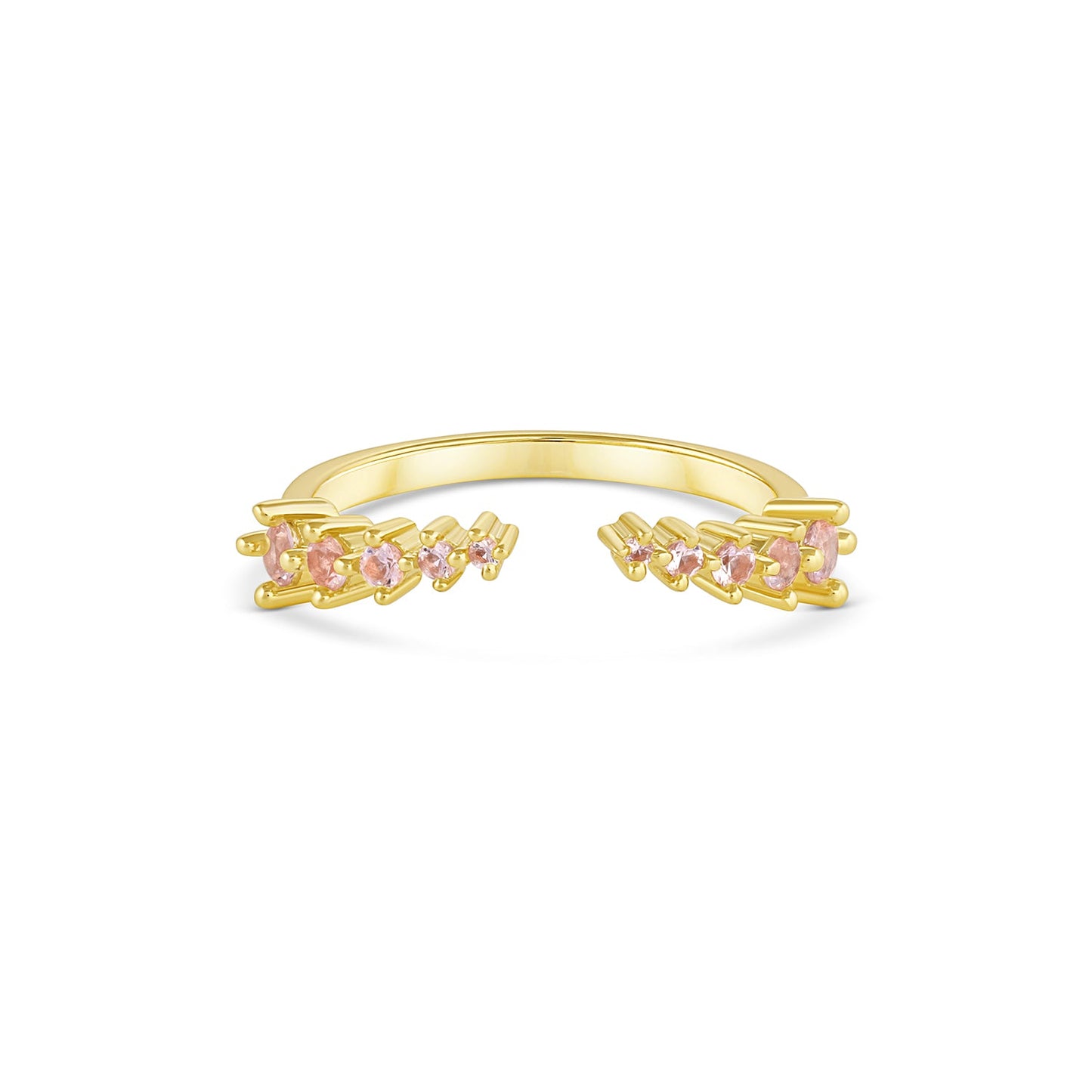 Fie Open Morganite Stacking Band Rose Gold
