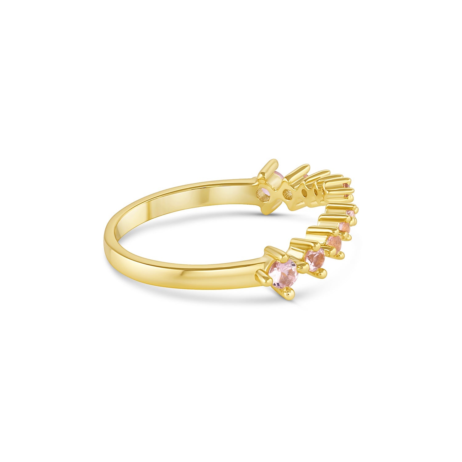 Fie Open Morganite Stacking Band Rose Gold