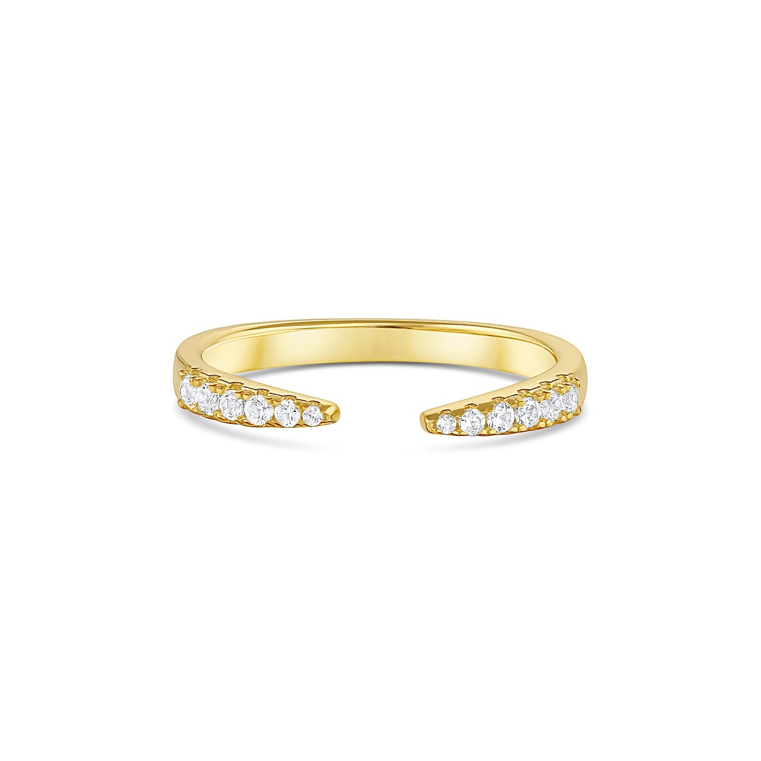 Esi Open Moissanite Band Rose Gold