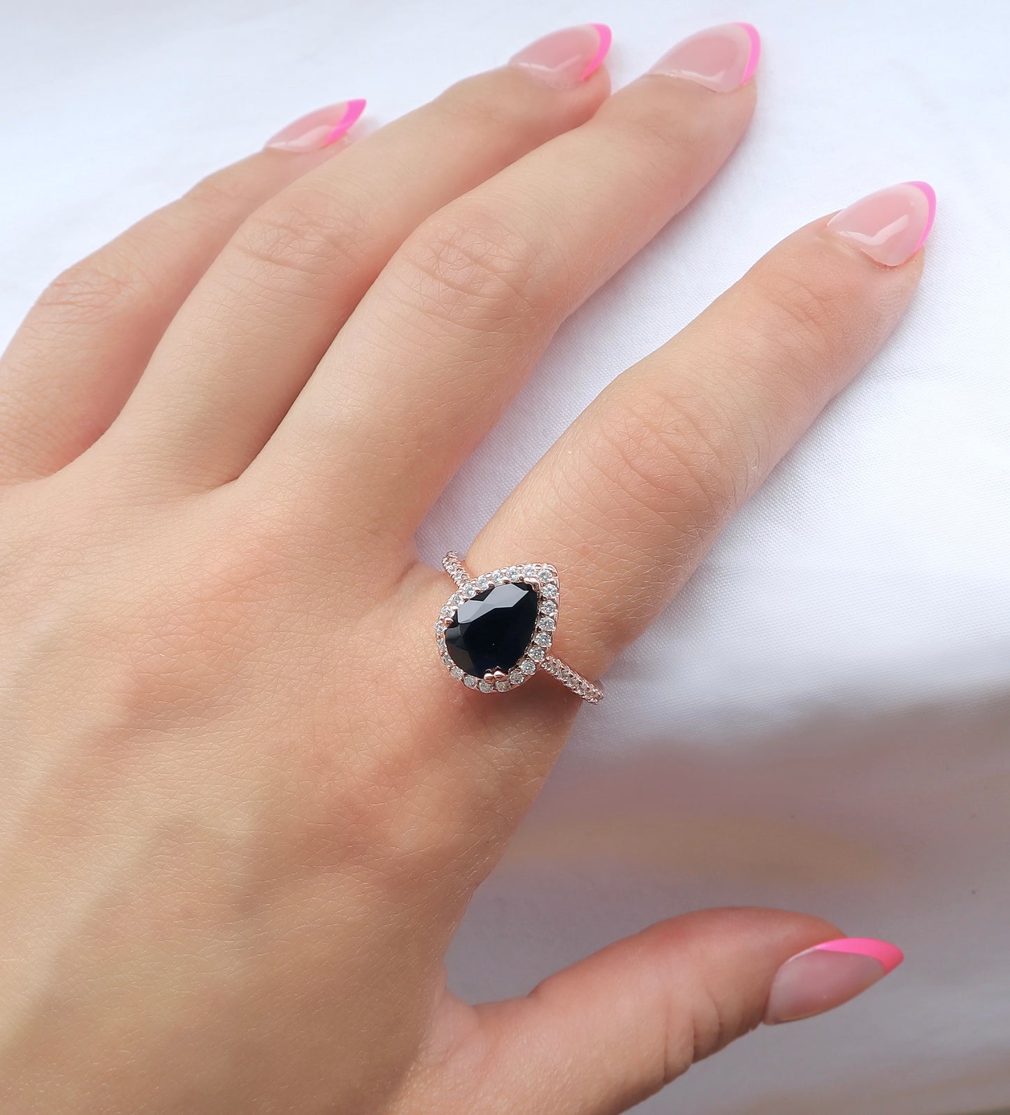 Nia Black Onyx Ring