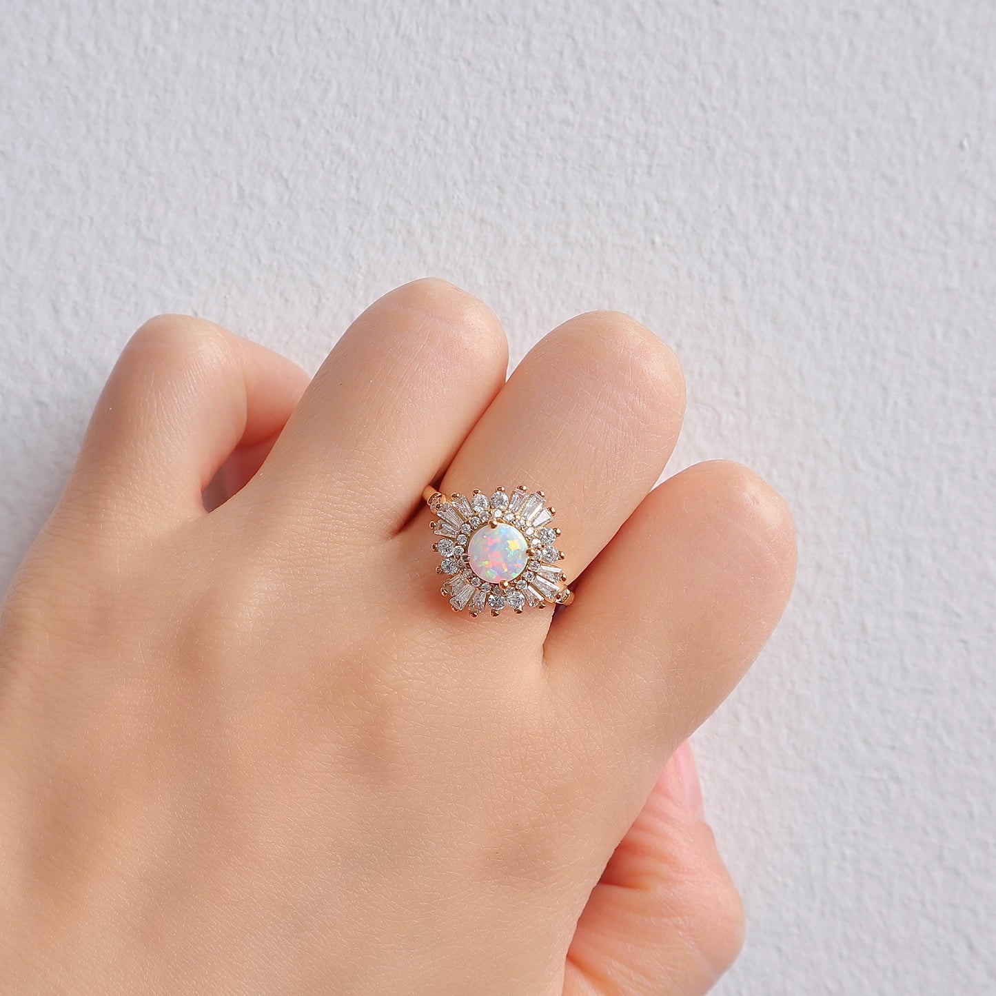 Mae Opal Ring Gold