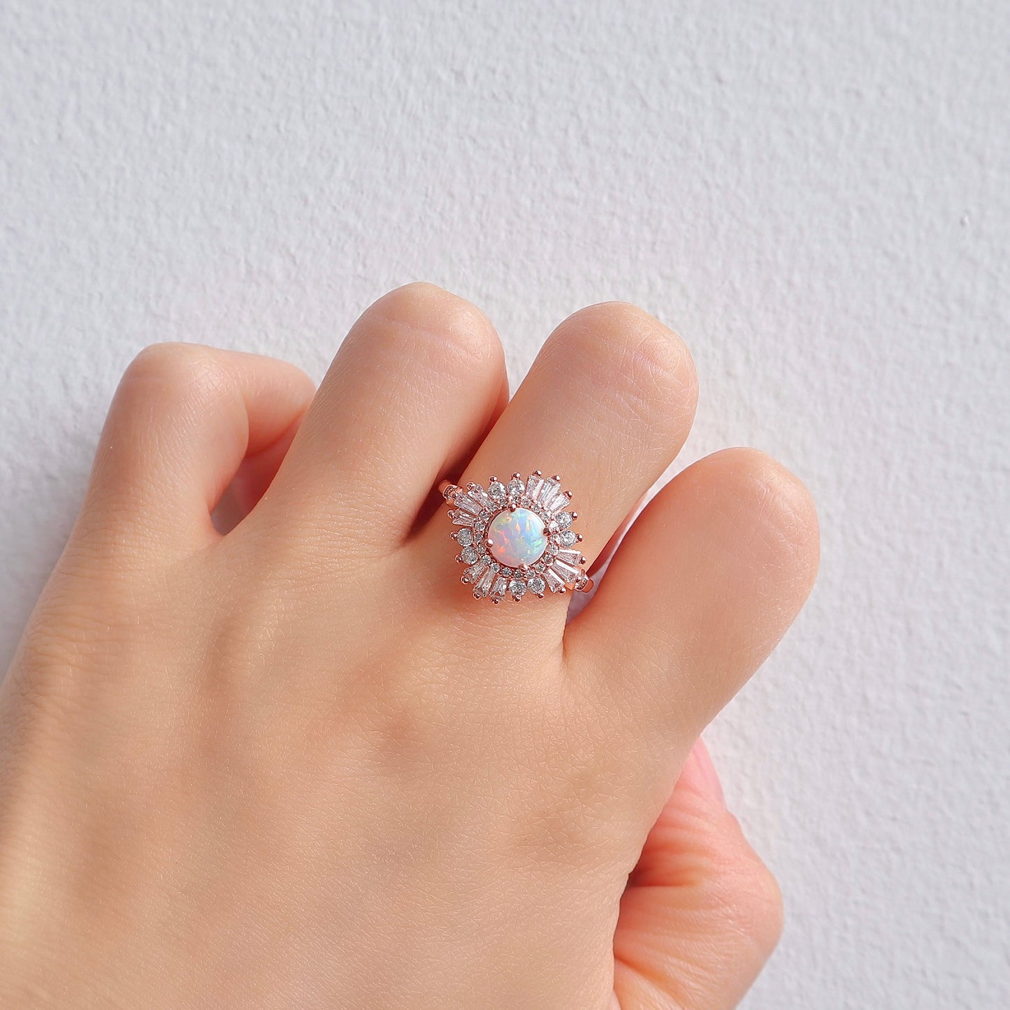 Mae Opal Ring Gold