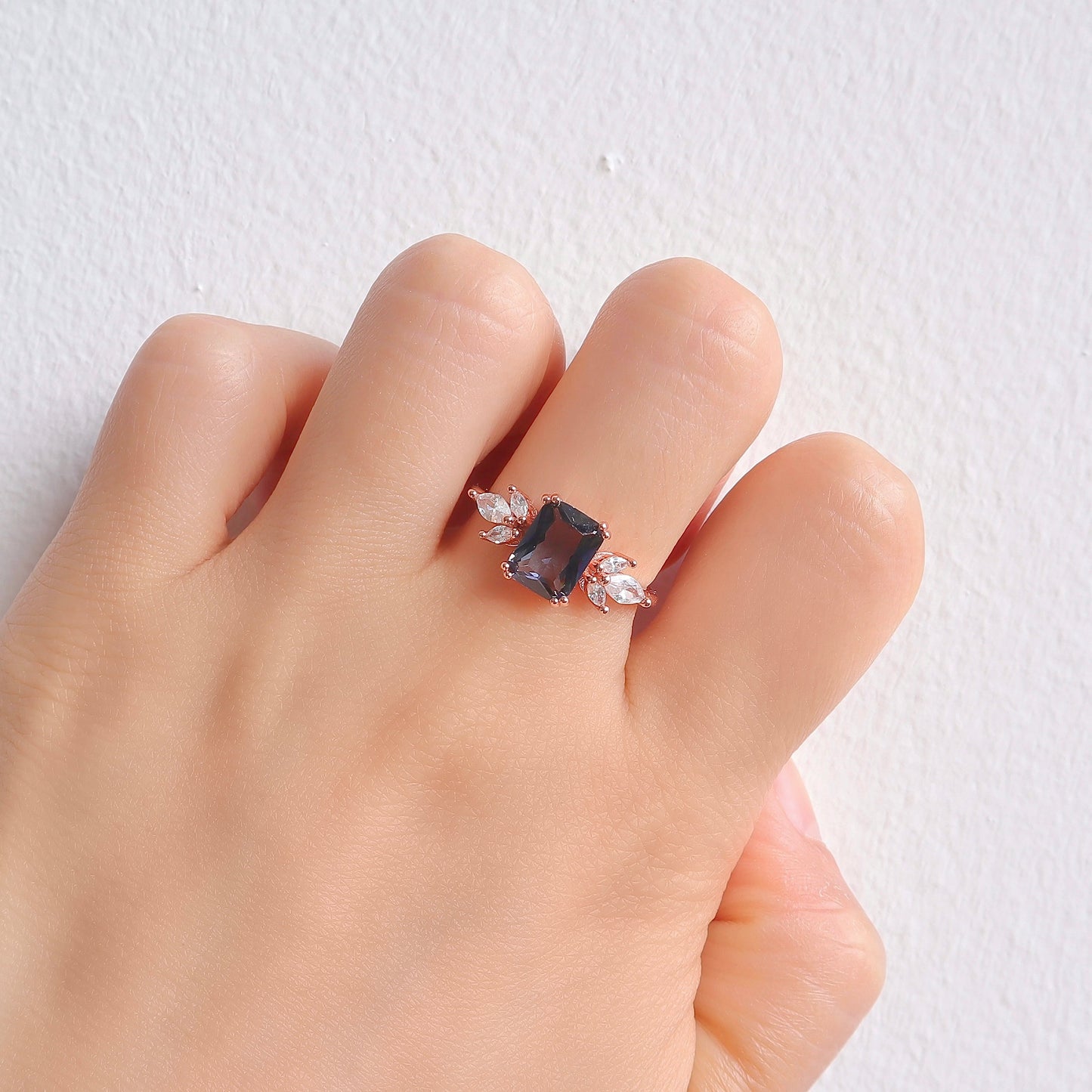 Ivy Gray Quartz Ring Sterling Silver