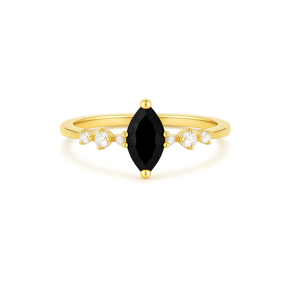 Ava Opal Ring Gold