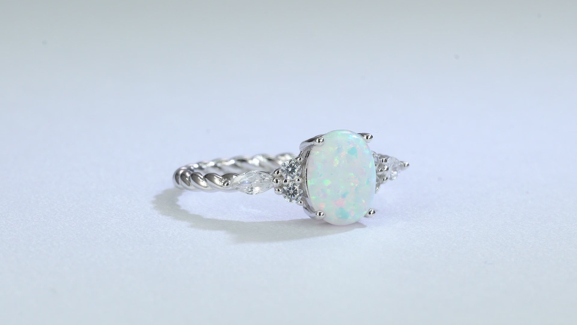 Fig Opal Ring Sterling Silver