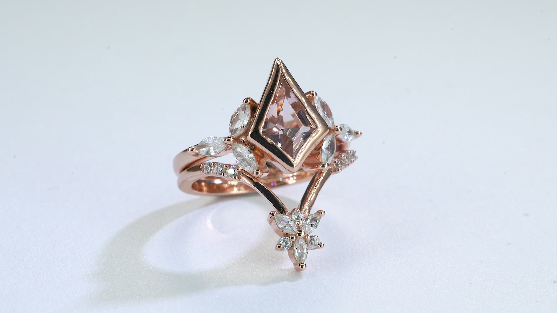 Nora Morganite Ring Set