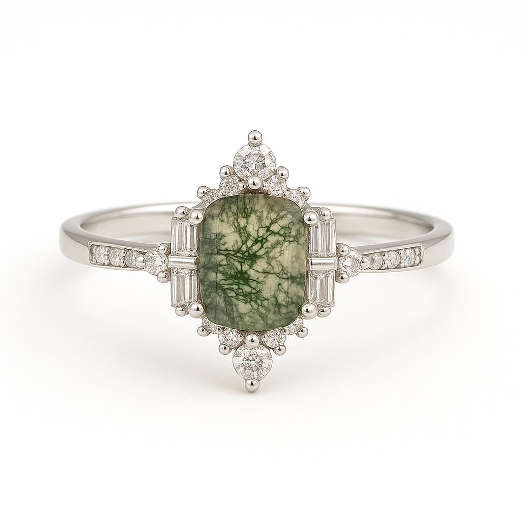 Sea Moss Agate Ring