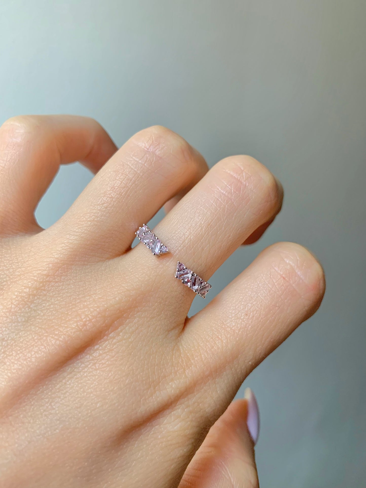 Jni Open Morganite Stacking Band