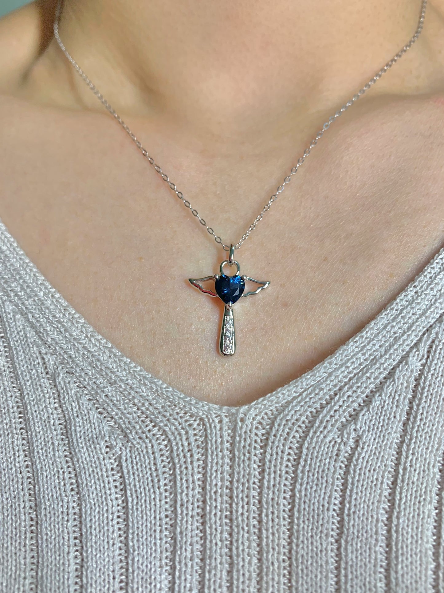 Bai Angel Necklace London Blue Topaz
