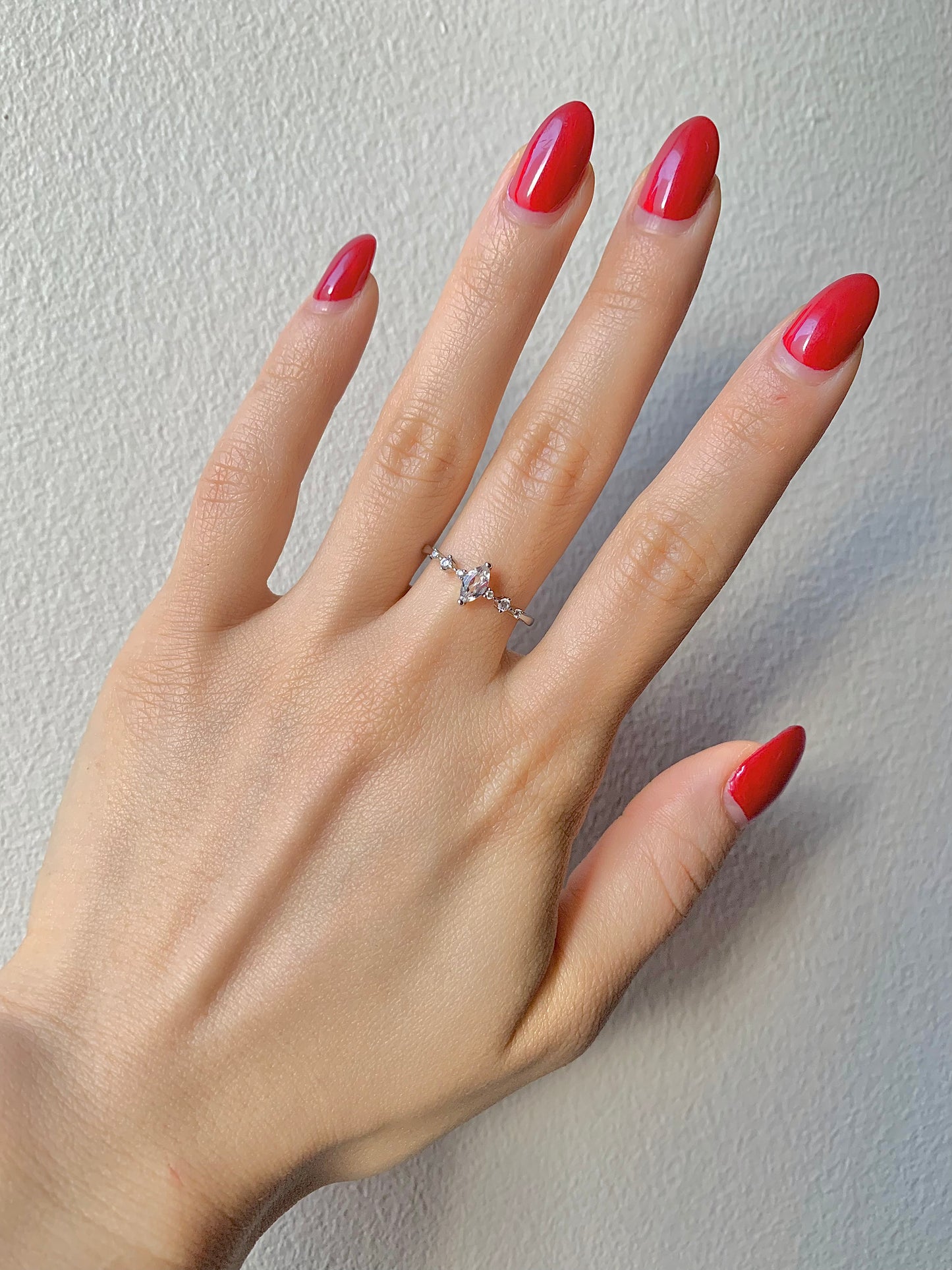 Ava Crystal Ring Sterling Silver