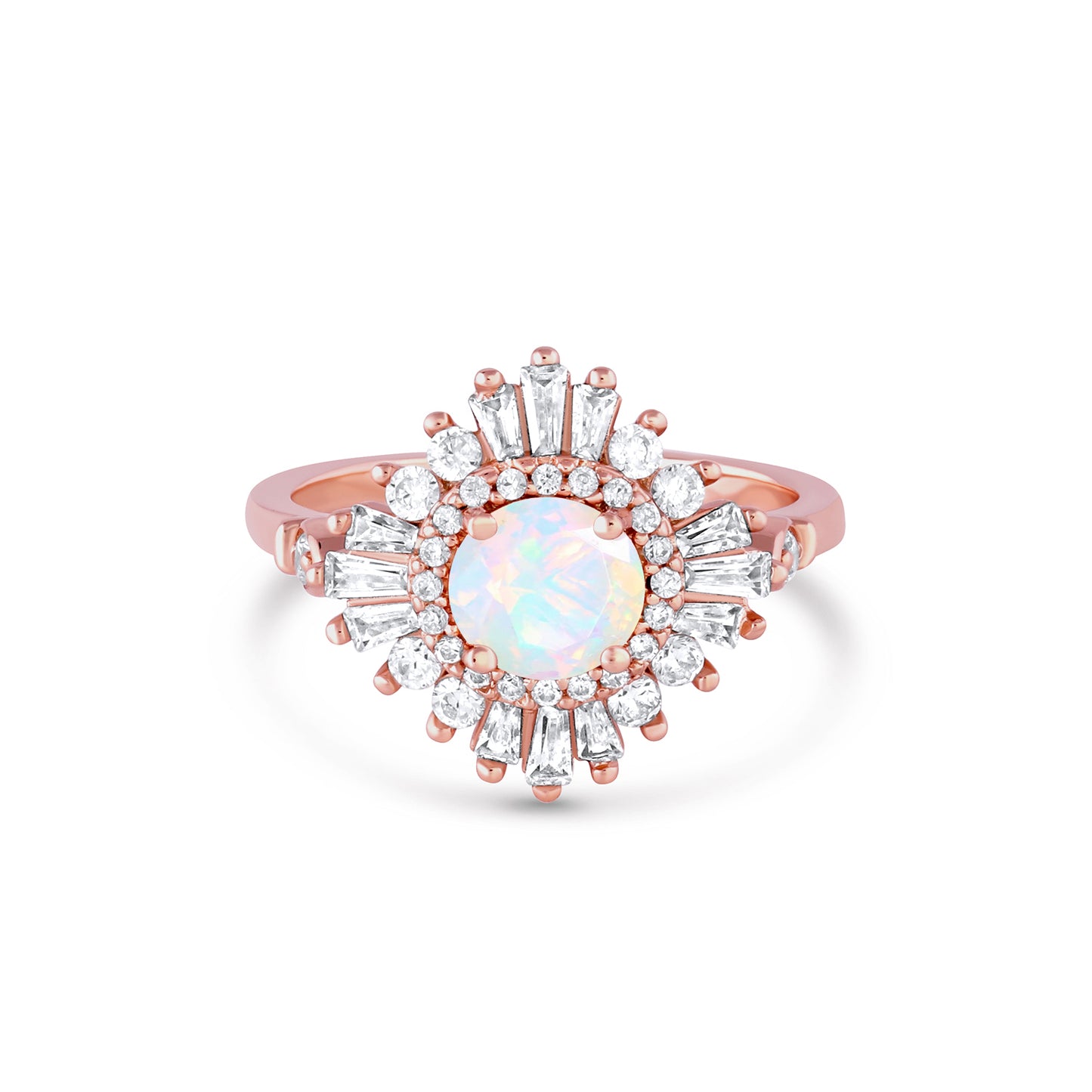 Mae Opal Ring Sterling Silver