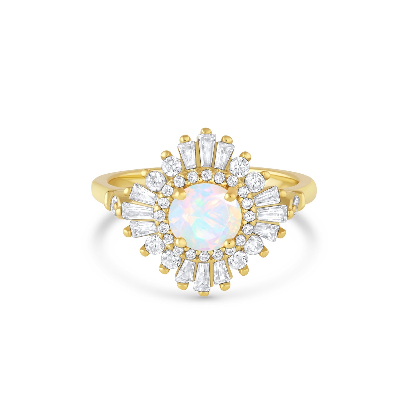 Mae Opal Ring Sterling Silver